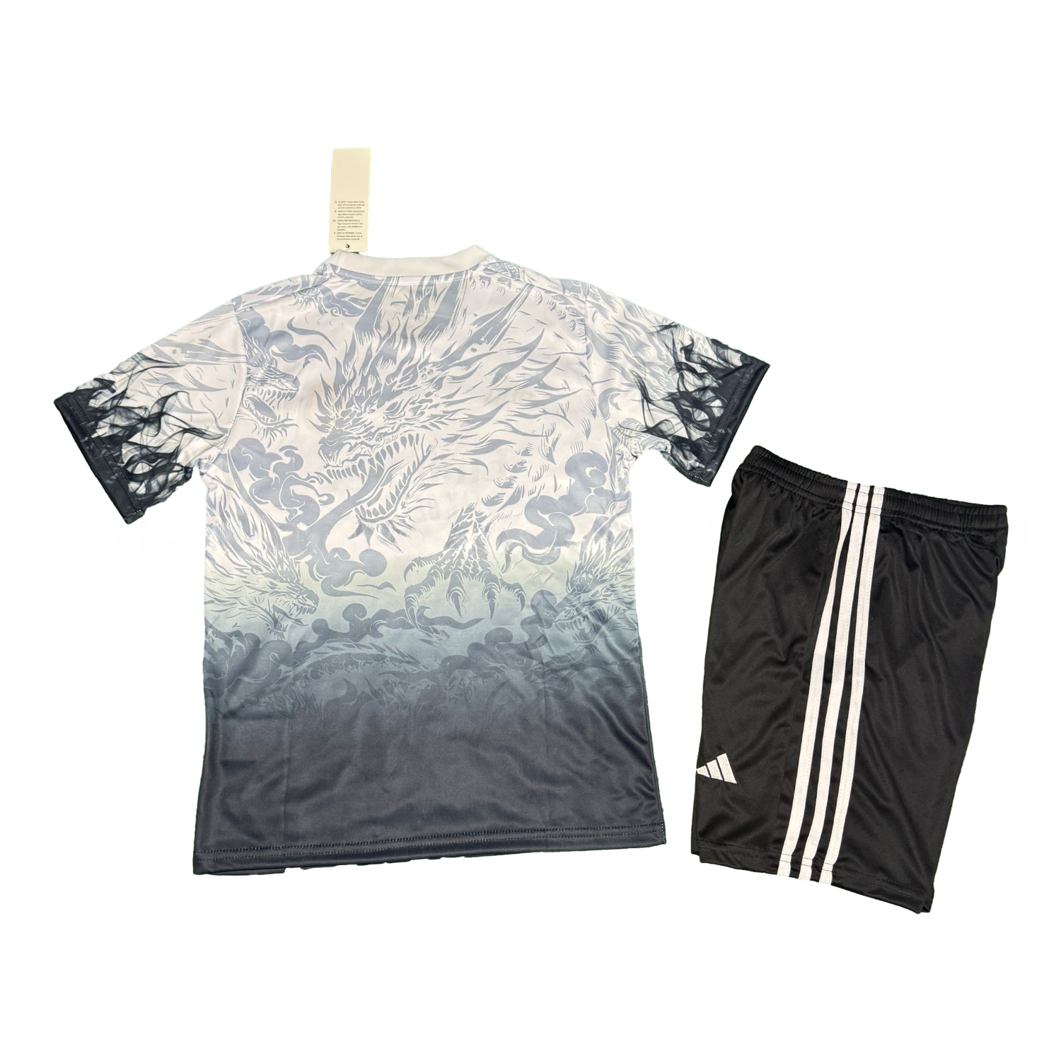 Real Madrid 25-26 Green Fire Black Dragon White Special Kids Kit - Unitedfutballjersey