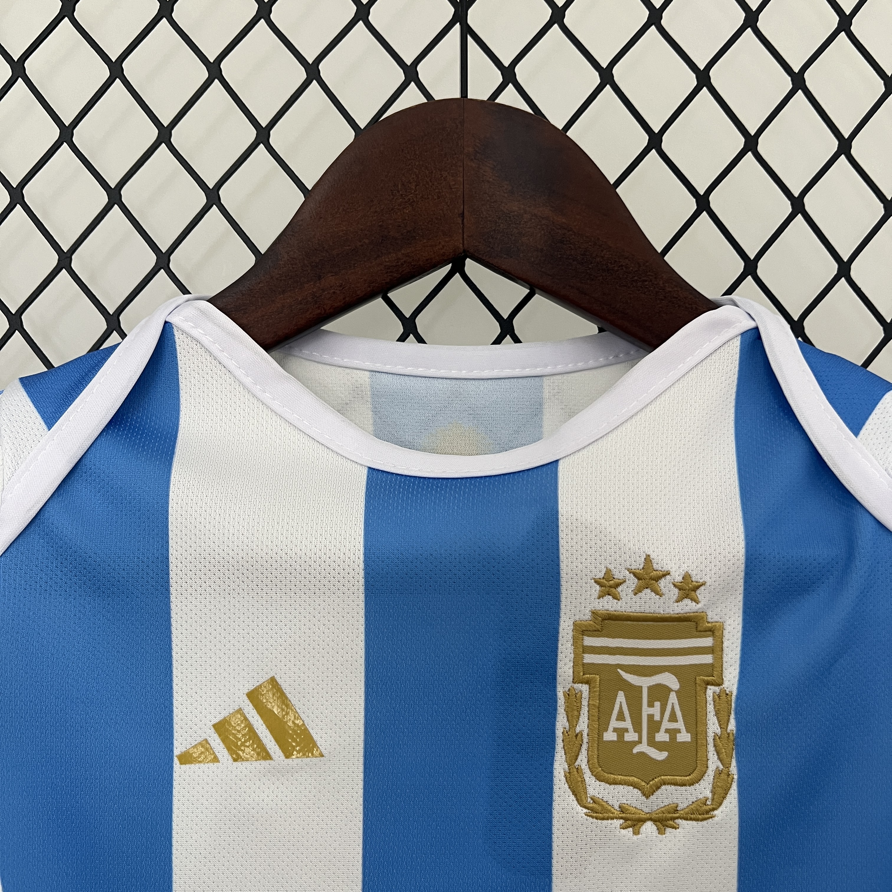 Argentina 2024 Home Baby Crawling Suit - Unitedfutballjersey