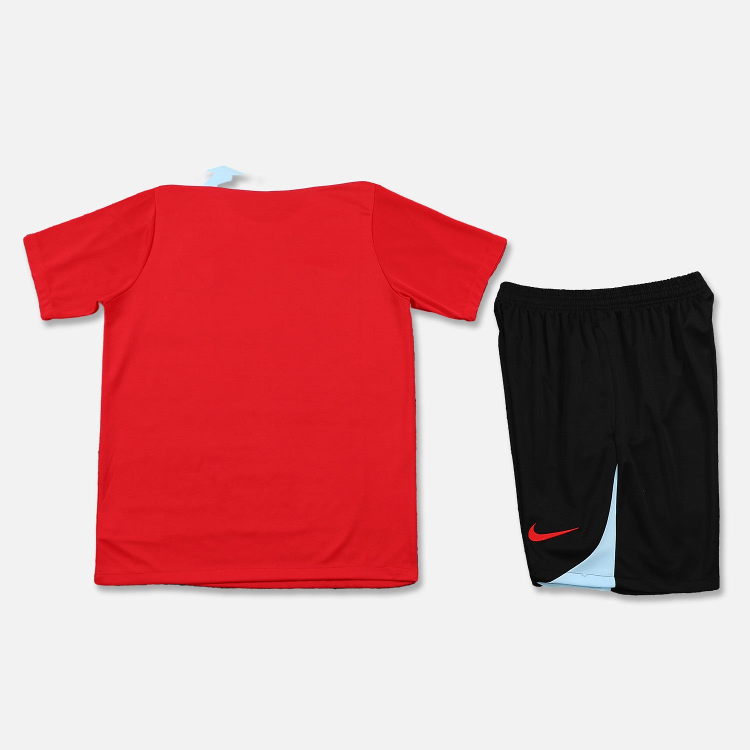 B.A.R.S.A 24-25 Short-Sleeve Training Set - Red Top & Black Shorts - Unitedfutballjersey