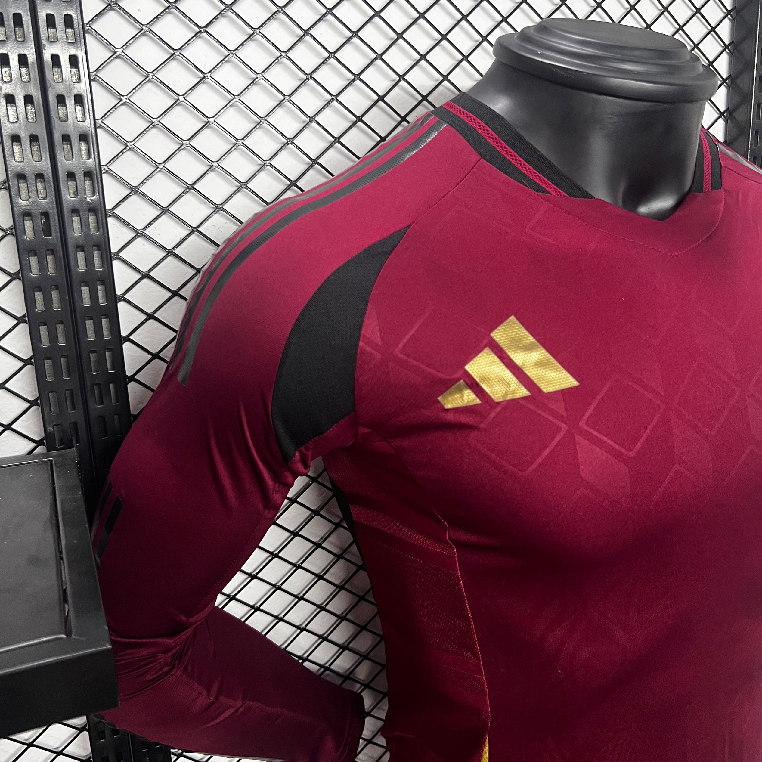 Belgium 2024 Home Stadium Long Sleeve Jersey - Player Version - Unitedfutballjersey