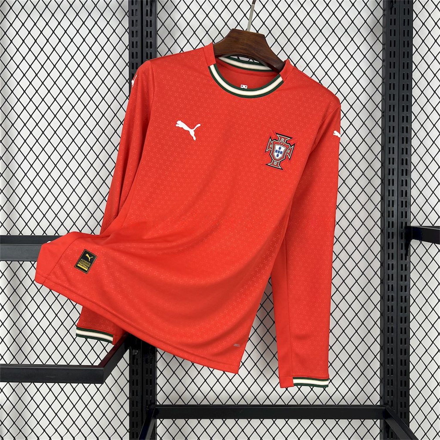 Portugal 2025-26 Home Long Sleeve Jersey - Fans Version - Unitedfutballjersey