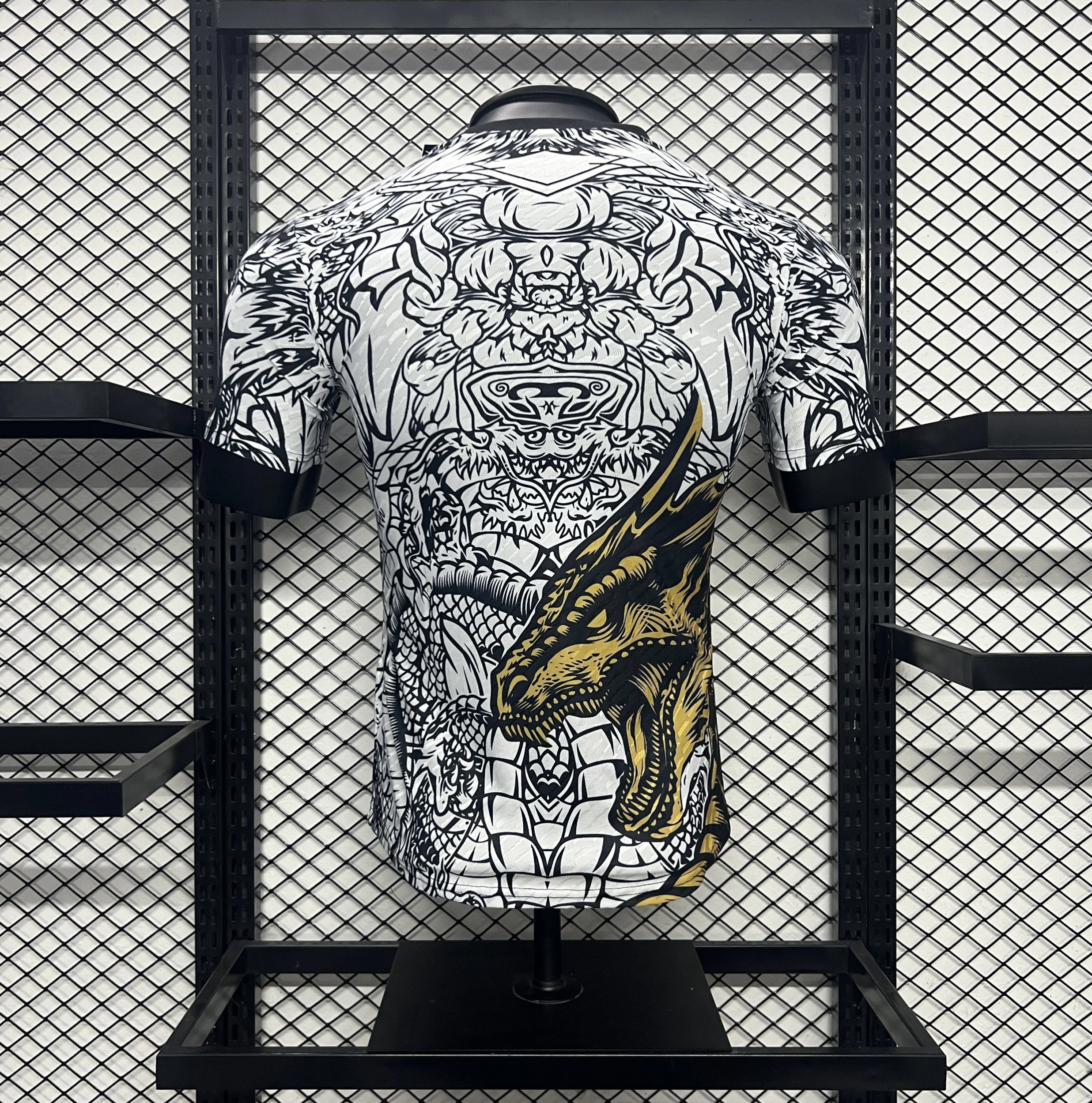 Real Madrid 24-25 Yellow Dragon Special Edition White Jersey - Player Version - Unitedfutballjersey