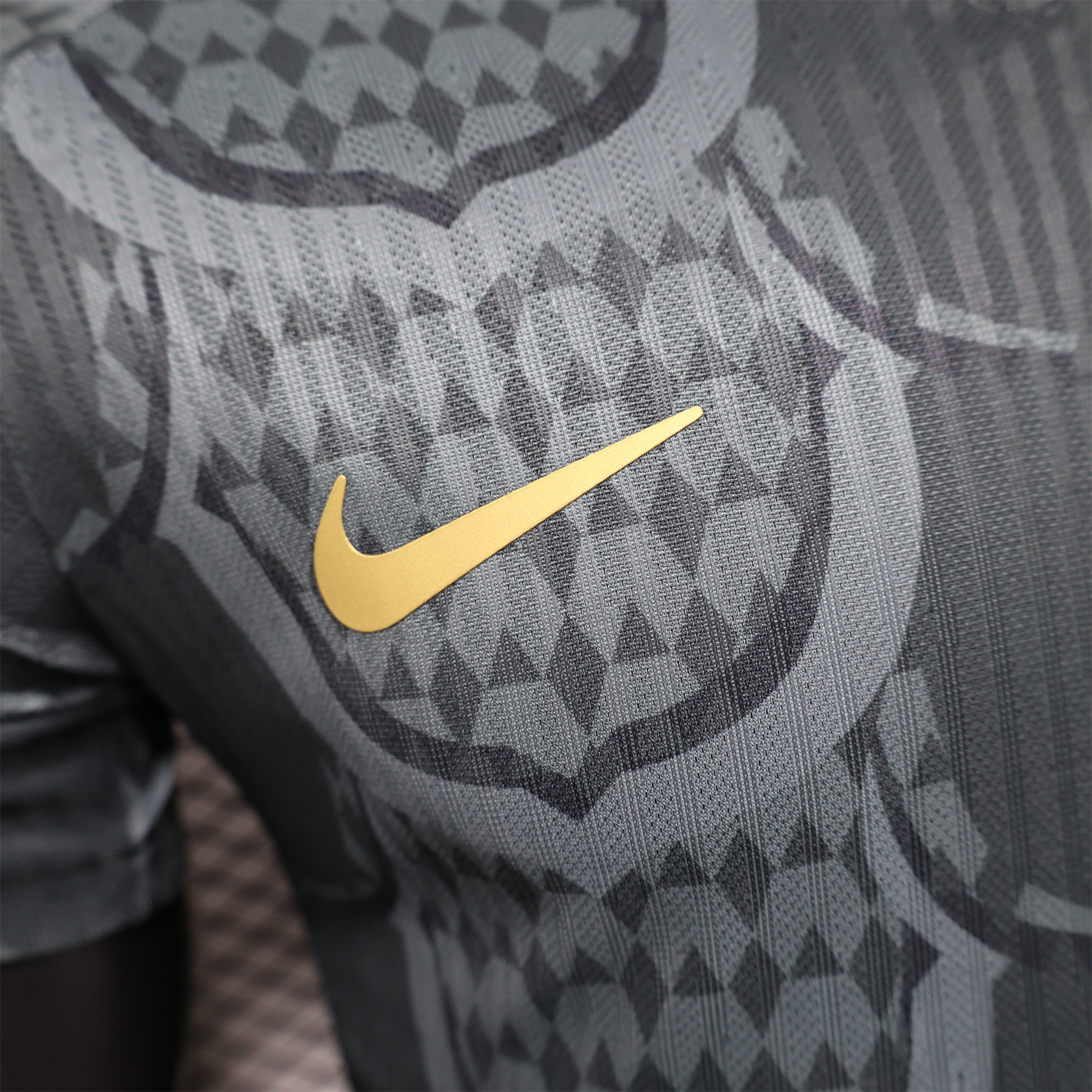 B.A.R.S.A 24-25 Gray Scales Texture Special Edition Jersey - Player Version - Unitedfutballjersey