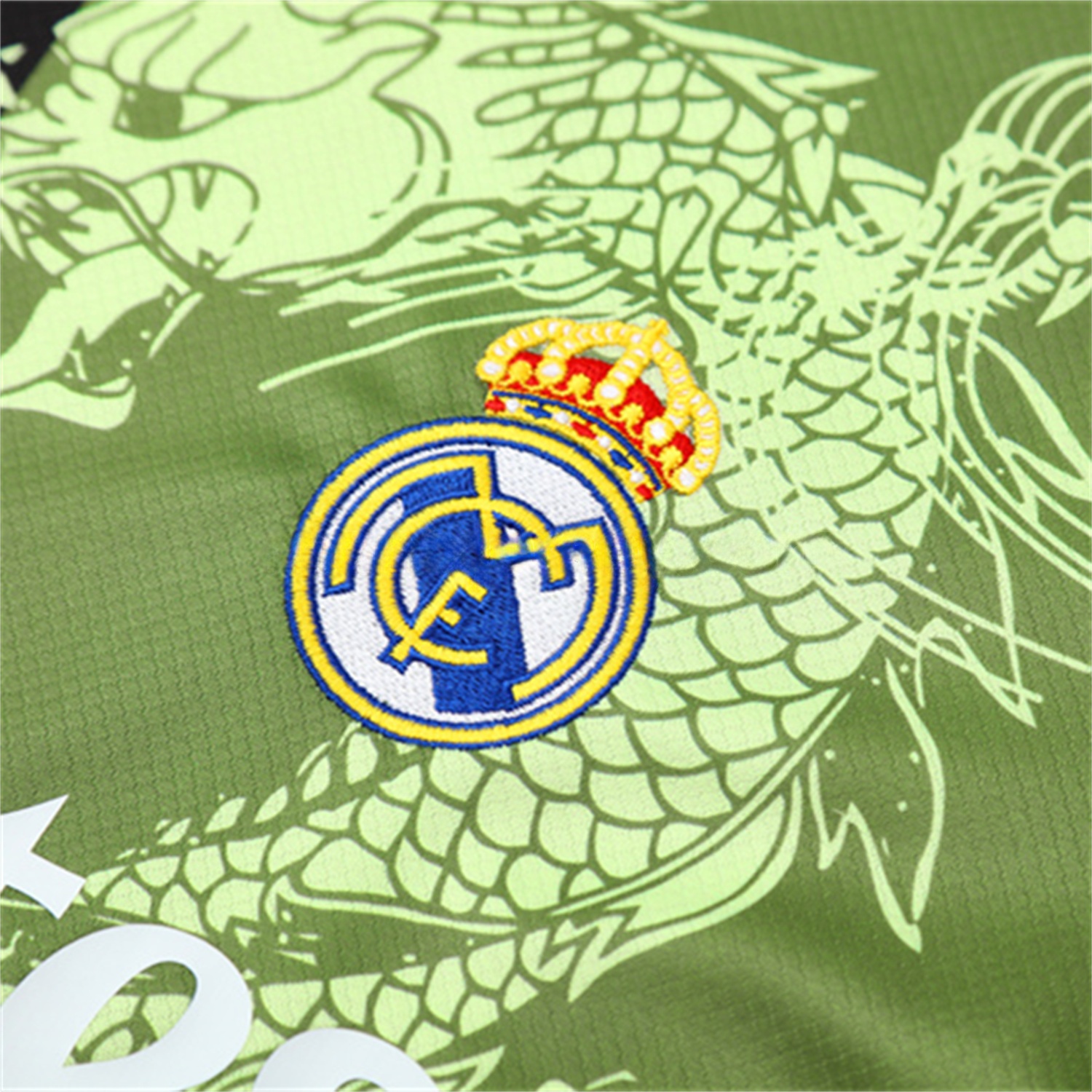 Real Madrid 25-26 Kid Short-Sleeve Training Set - Green Black Top & Black Shorts - Unitedfutballjersey