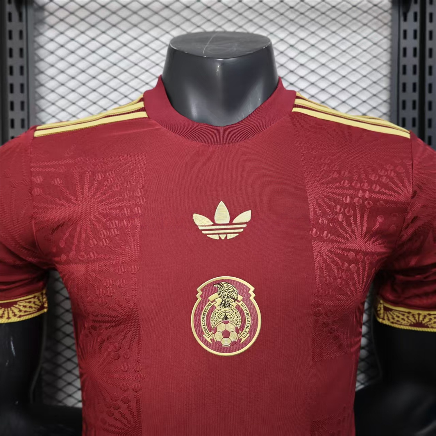 Mexico 2025 Round Logo Red Special Edition Jersey - Player Version - Unitedfutballjersey
