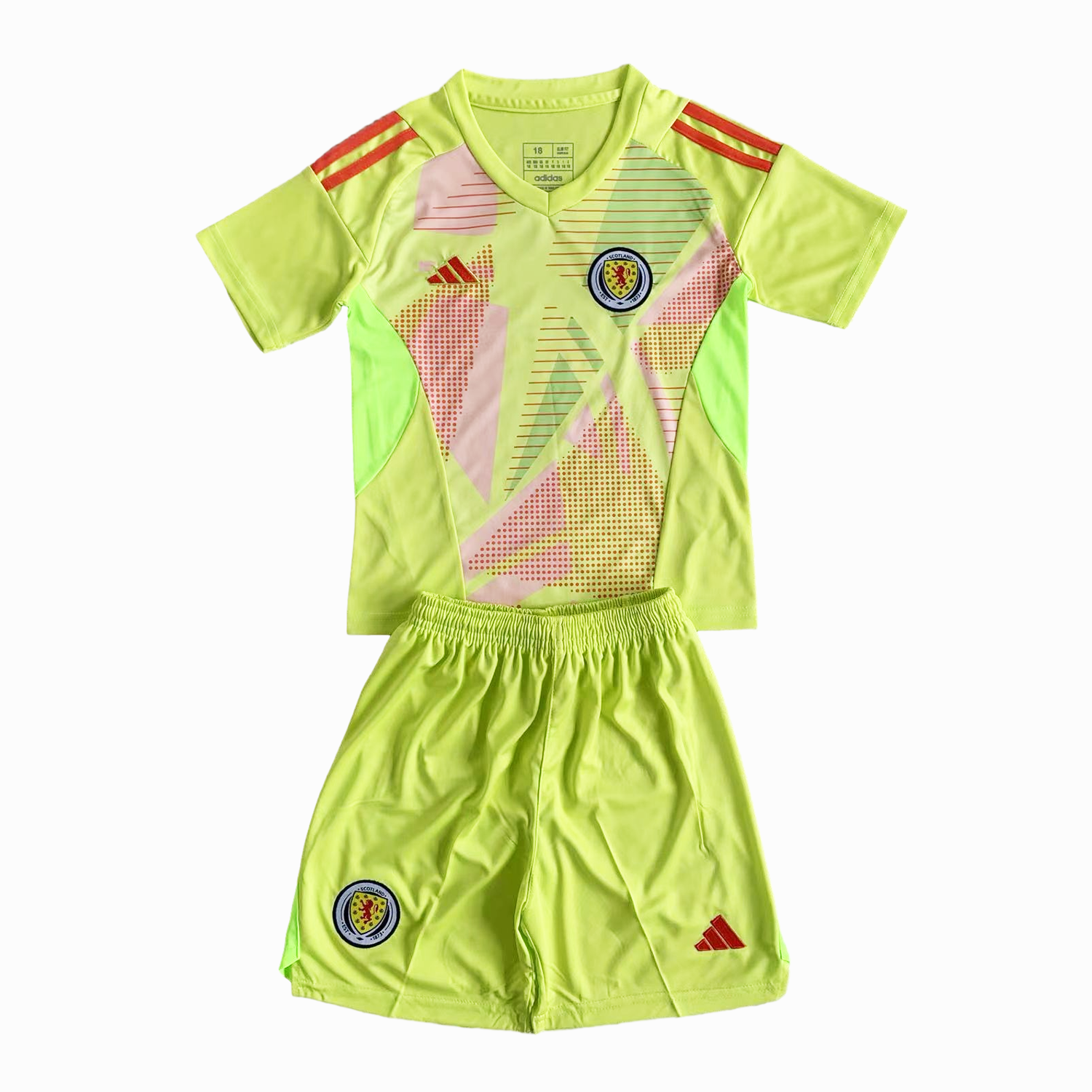 S-c-o.t l.a-n.d 2024 Goalkeeper Kids Kit - Green - Unitedfutballjersey