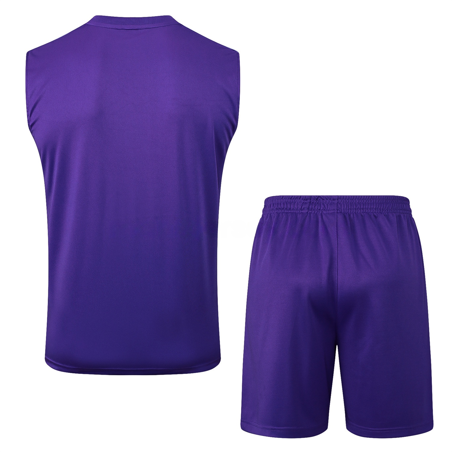 Real Madrid 25-26 Throwback Trefoil Vest Training Set - Purple - Unitedfutballjersey
