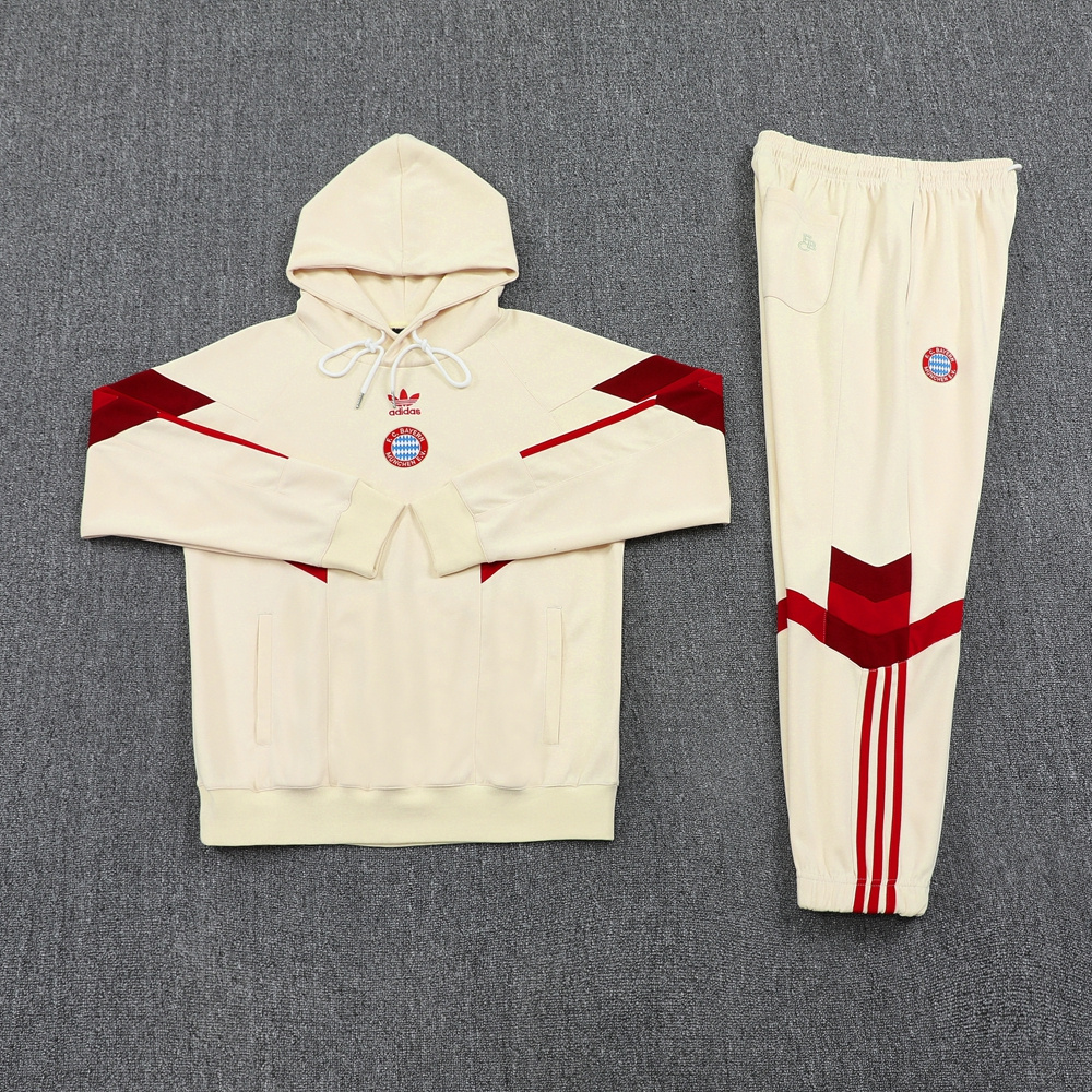 Bayern Munich 24-25 Originals LFSTLR Training Hoodie Set - Beige - Unitedfutballjersey
