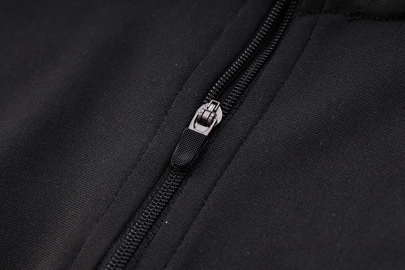 Algeria Olympic TEAM 23-24 Long Sleeve Training Set -Black and White - Unitedfutballjersey