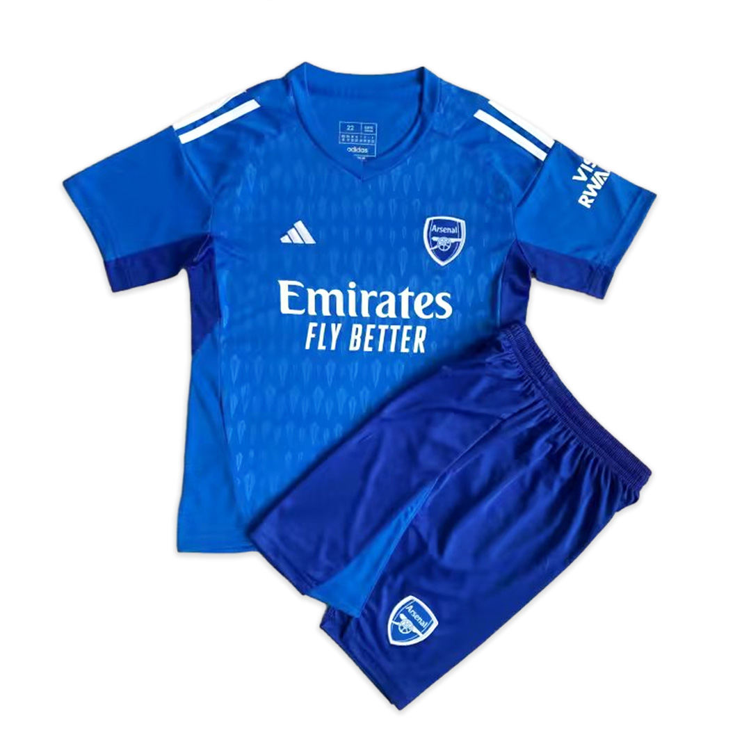Arsenal 23-24 Blue Goalkeeper Men's Adult Jersey Set - Fans Version - Unitedfutballjersey
