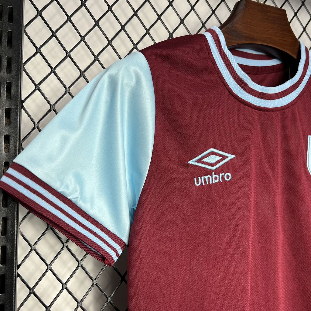 West Ham United 24-25 Home Stadium Kids Kit - Unitedfutballjersey