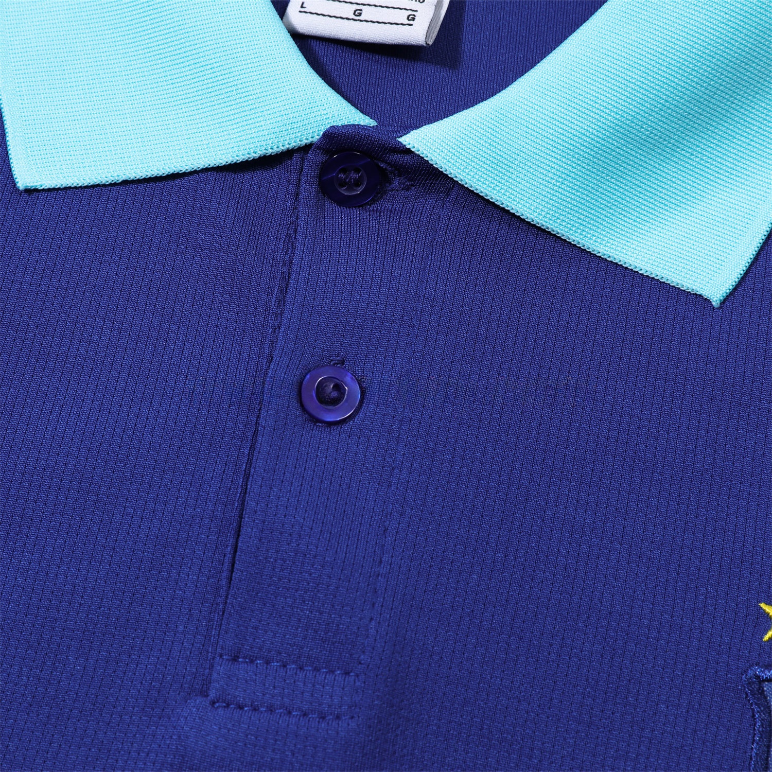 Brazil 25-26 POLO Short-Sleeve Training Set - Blue Top and Pants - Unitedfutballjersey