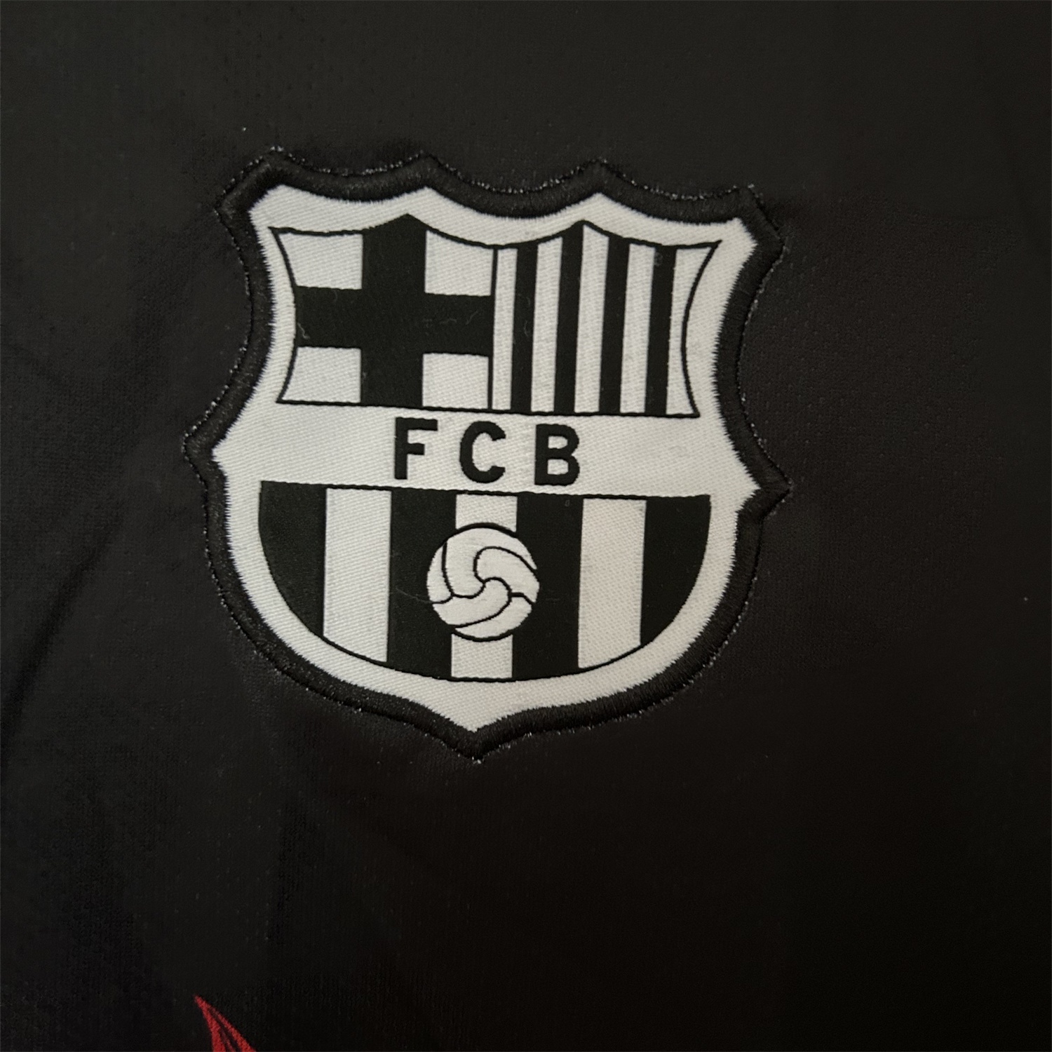 Barcelona 25-26 Red Lion Silhouette Black Jersey - Fans Version - Unitedfutballjersey