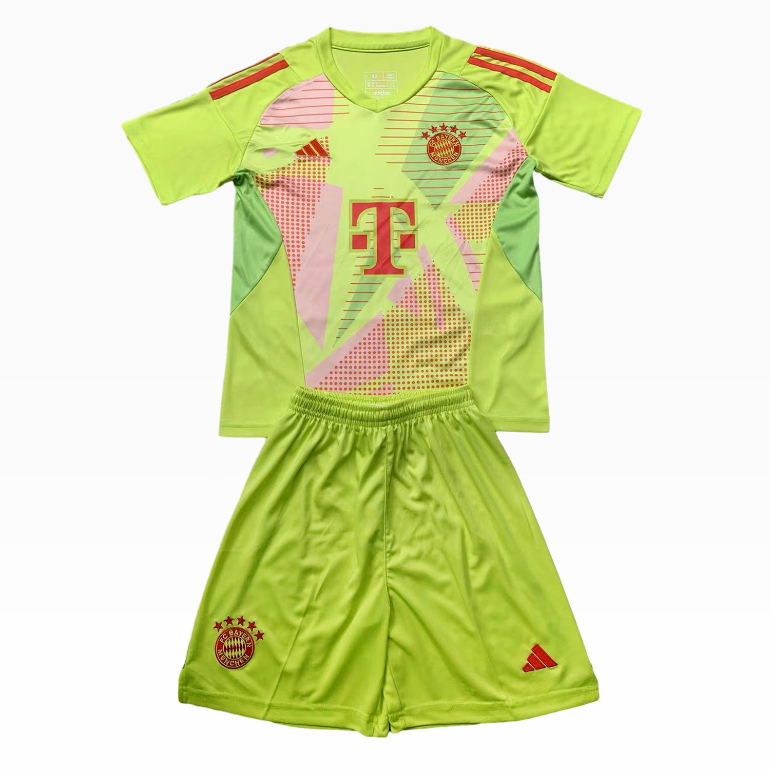 Bayern Munich 24-25 Green Goalkeeper Kids Kit - Unitedfutballjersey