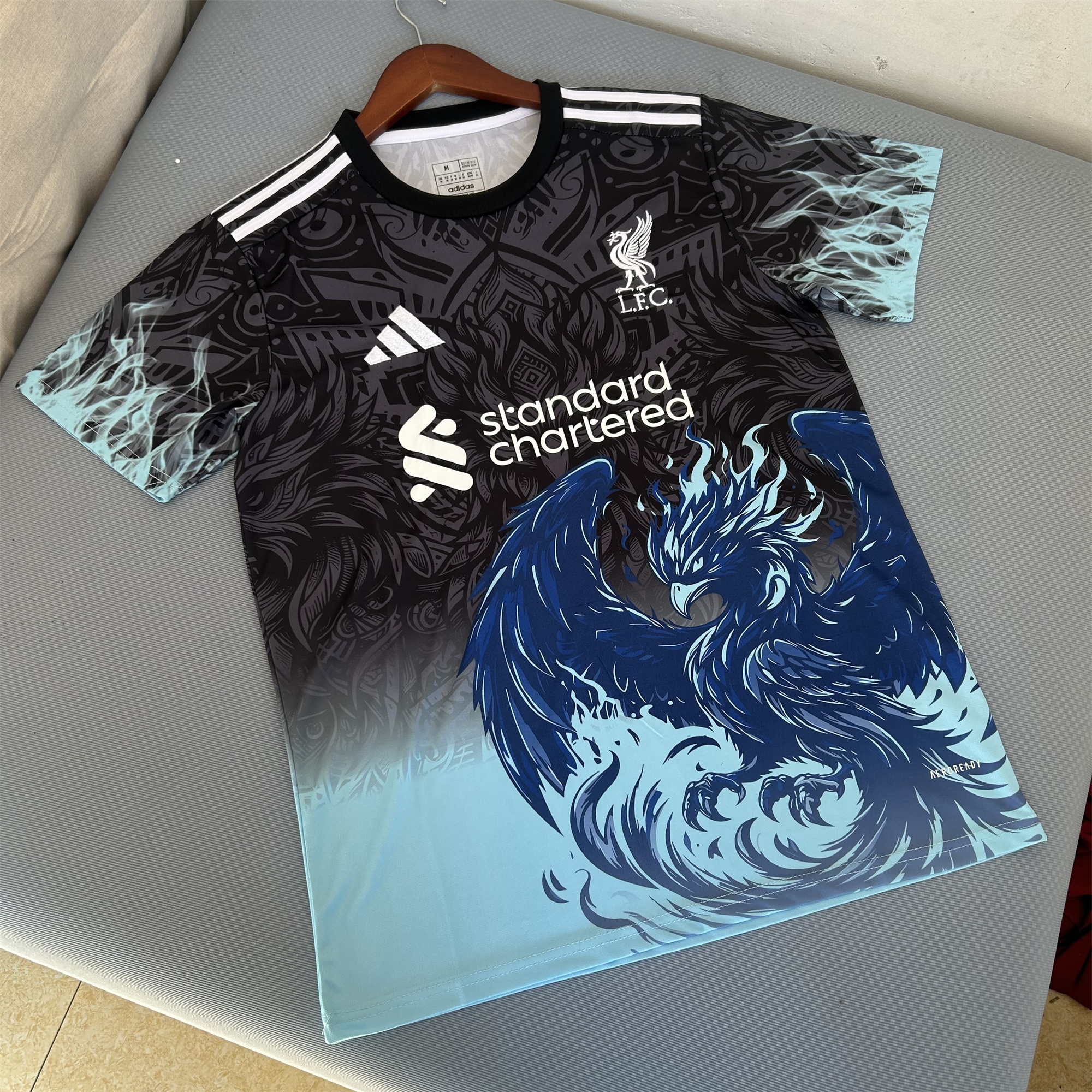 Liver.pool 24-25 Blue Fire Phoenix Special Edition Jersey - Fans Version - Unitedfutballjersey