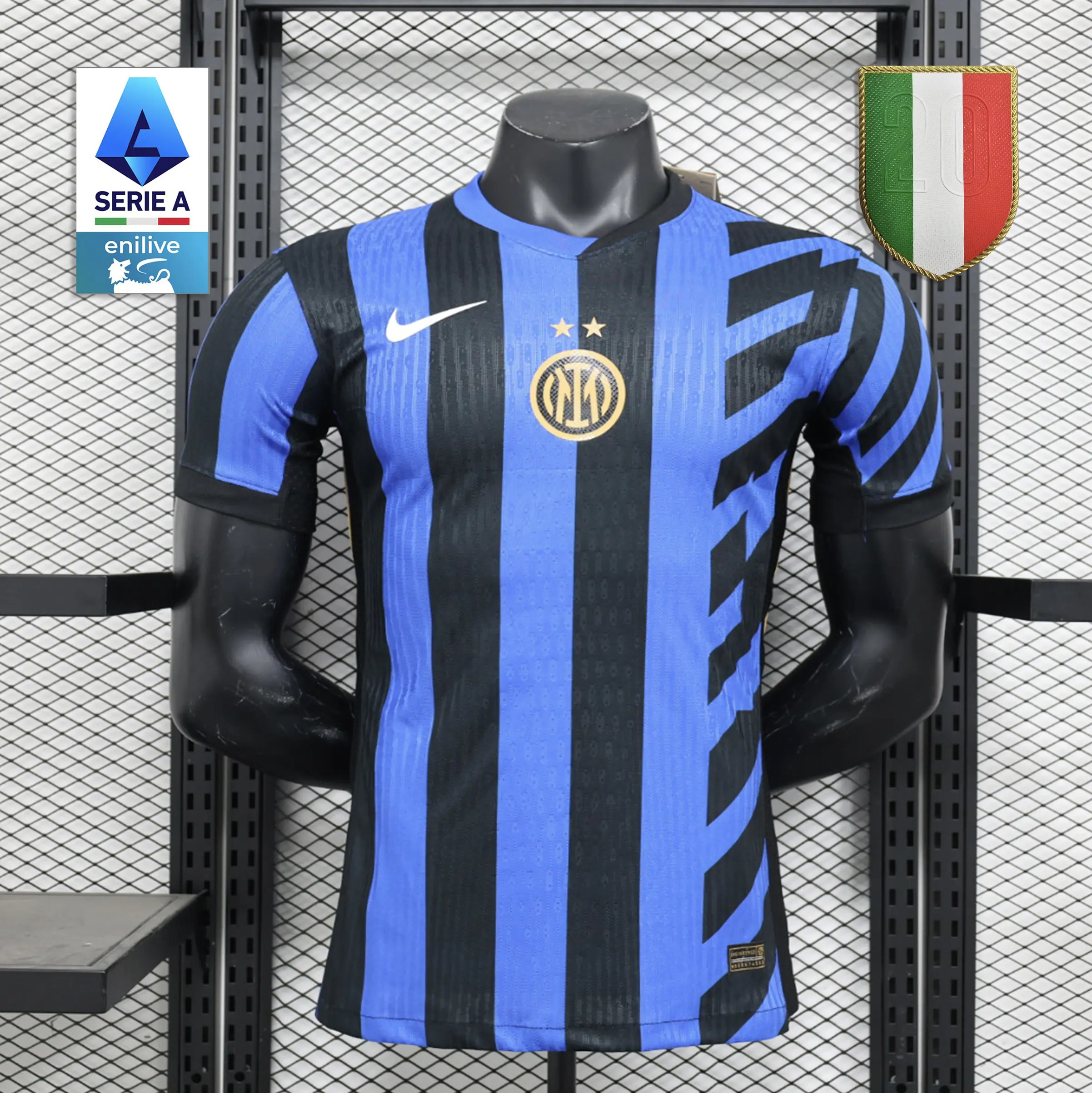 Inter Milan 24-25 Home Stadium Jersey with None Sponsor - Player Version - Unitedfutballjersey