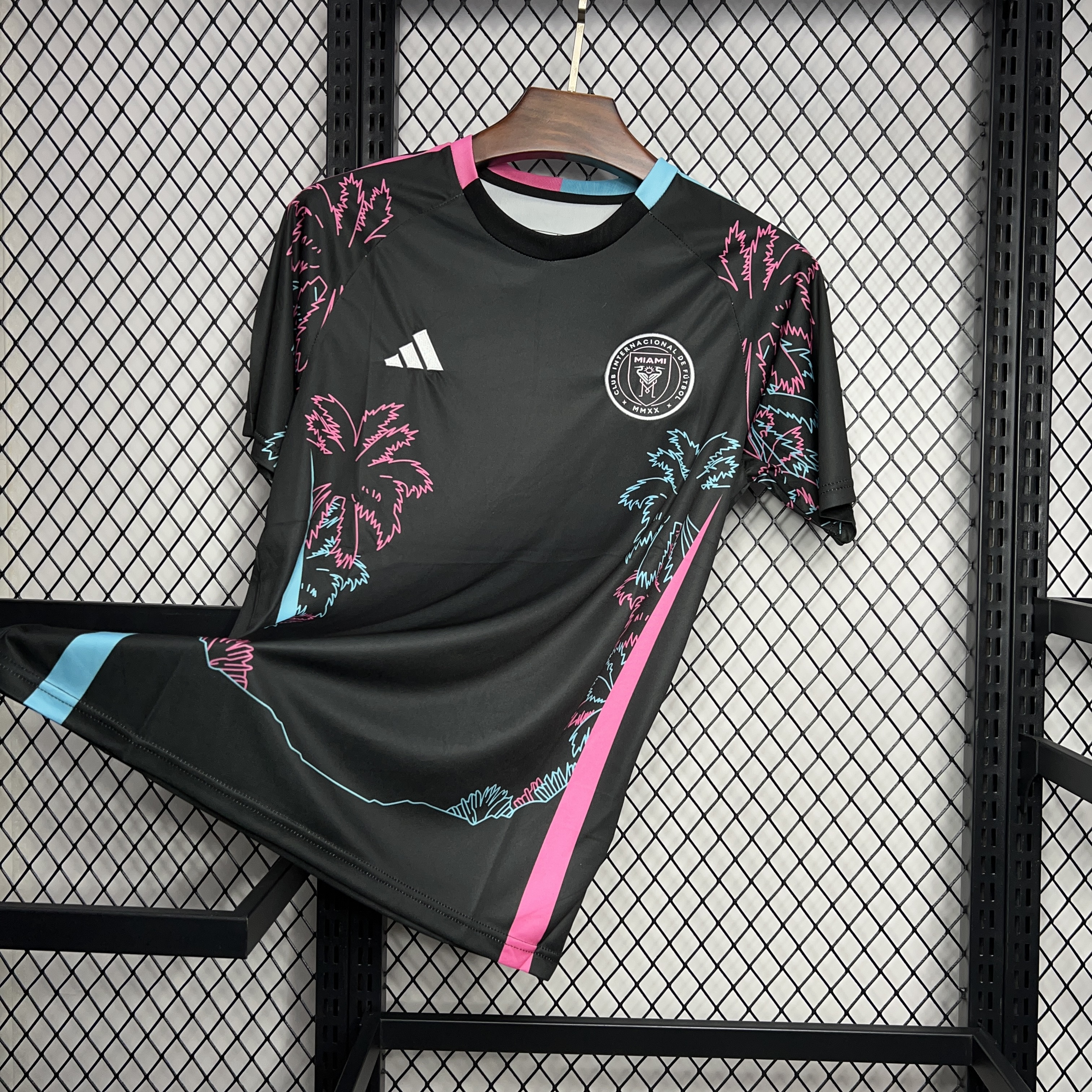 INT M.A.M 24-25 Black Summer Coconut Tree Style Jersey - Fans Version - Unitedfutballjersey