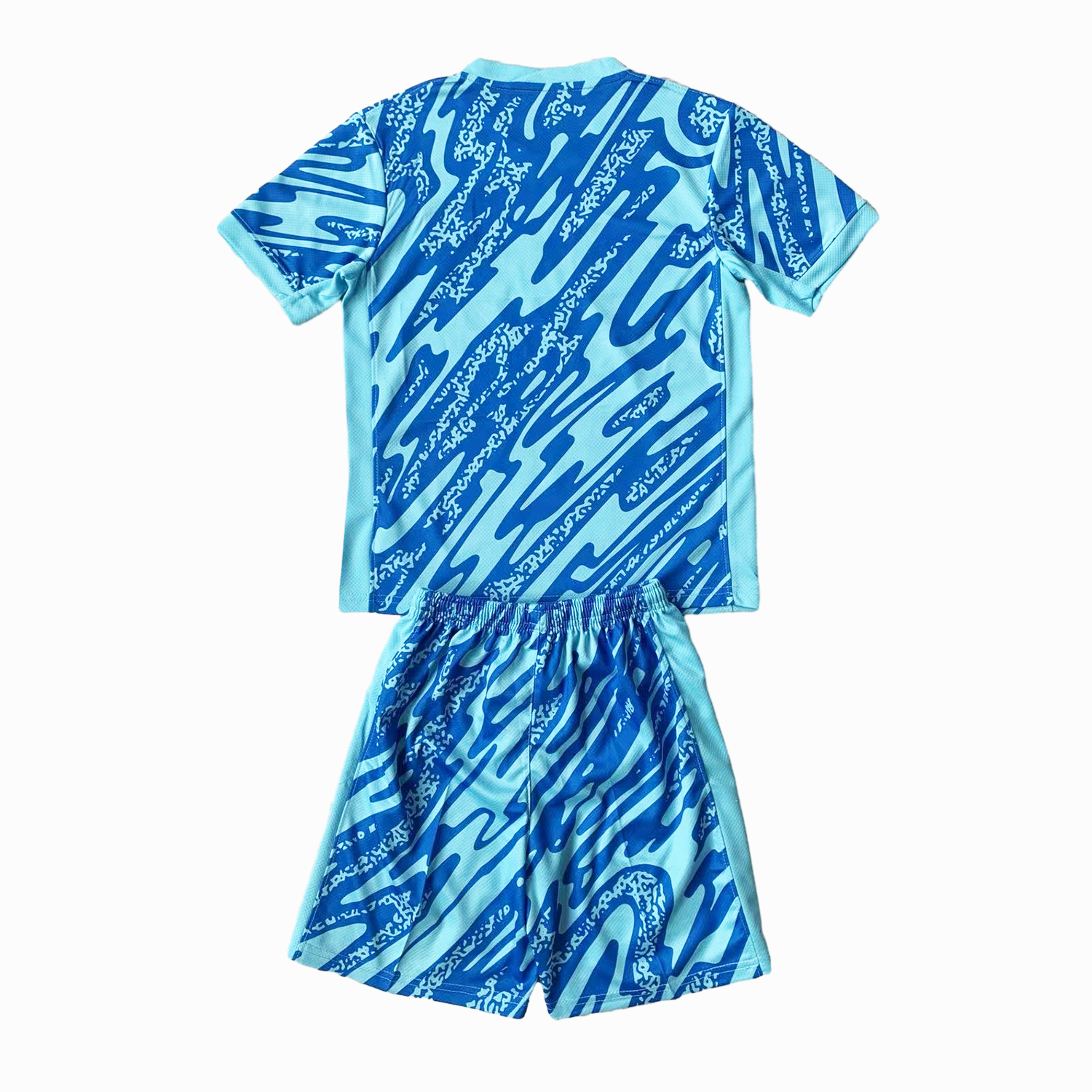 Portugal 2024 Goalkeeper Kids Kit - Lake Blue - Unitedfutballjersey