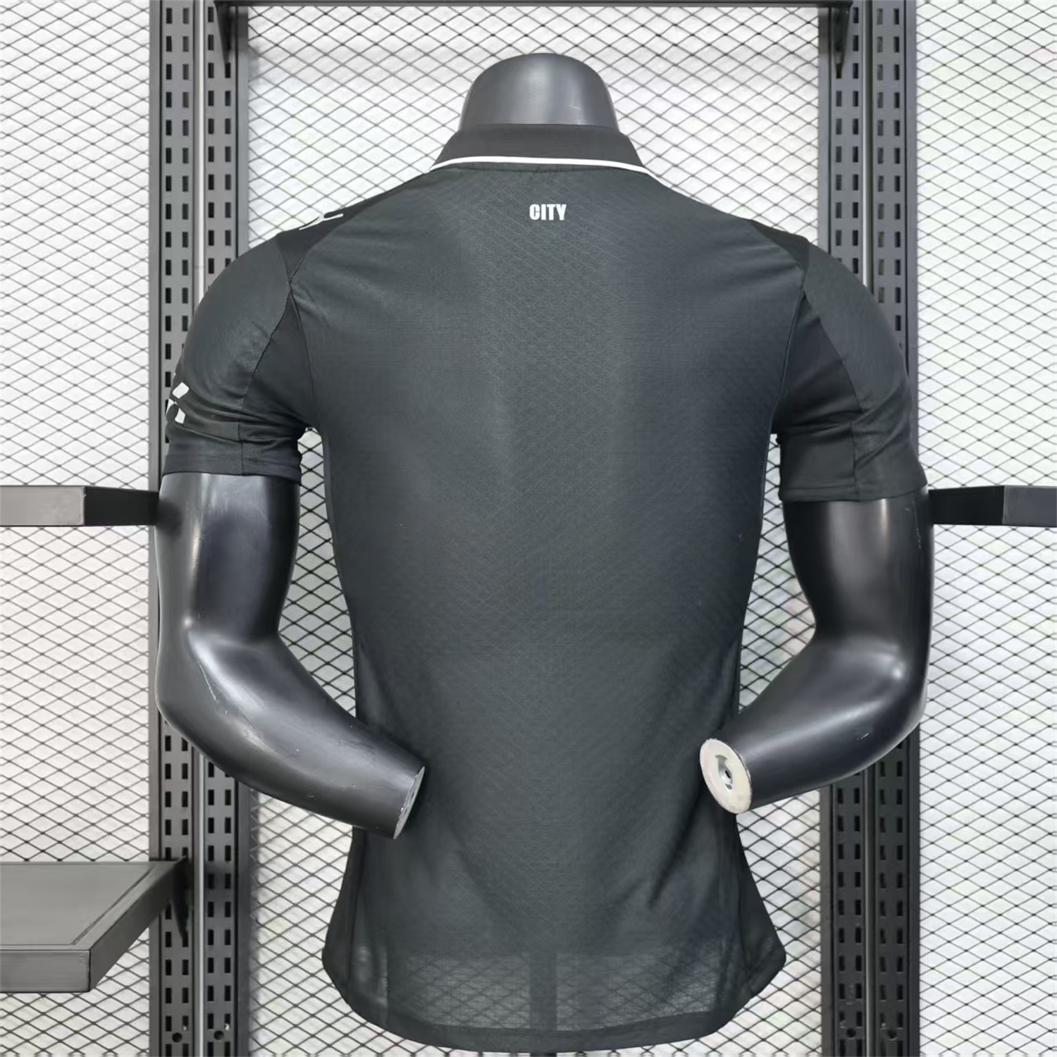 Manchester City 25-26 Black Polo Silver Label Special Jersey - Player Version - Unitedfutballjersey