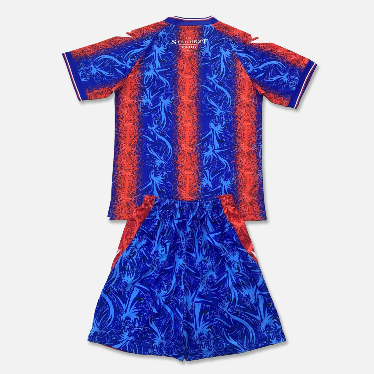 Crystal Palace 24-25 Home Men's Adult Jersey Set - Fans Version - Unitedfutballjersey