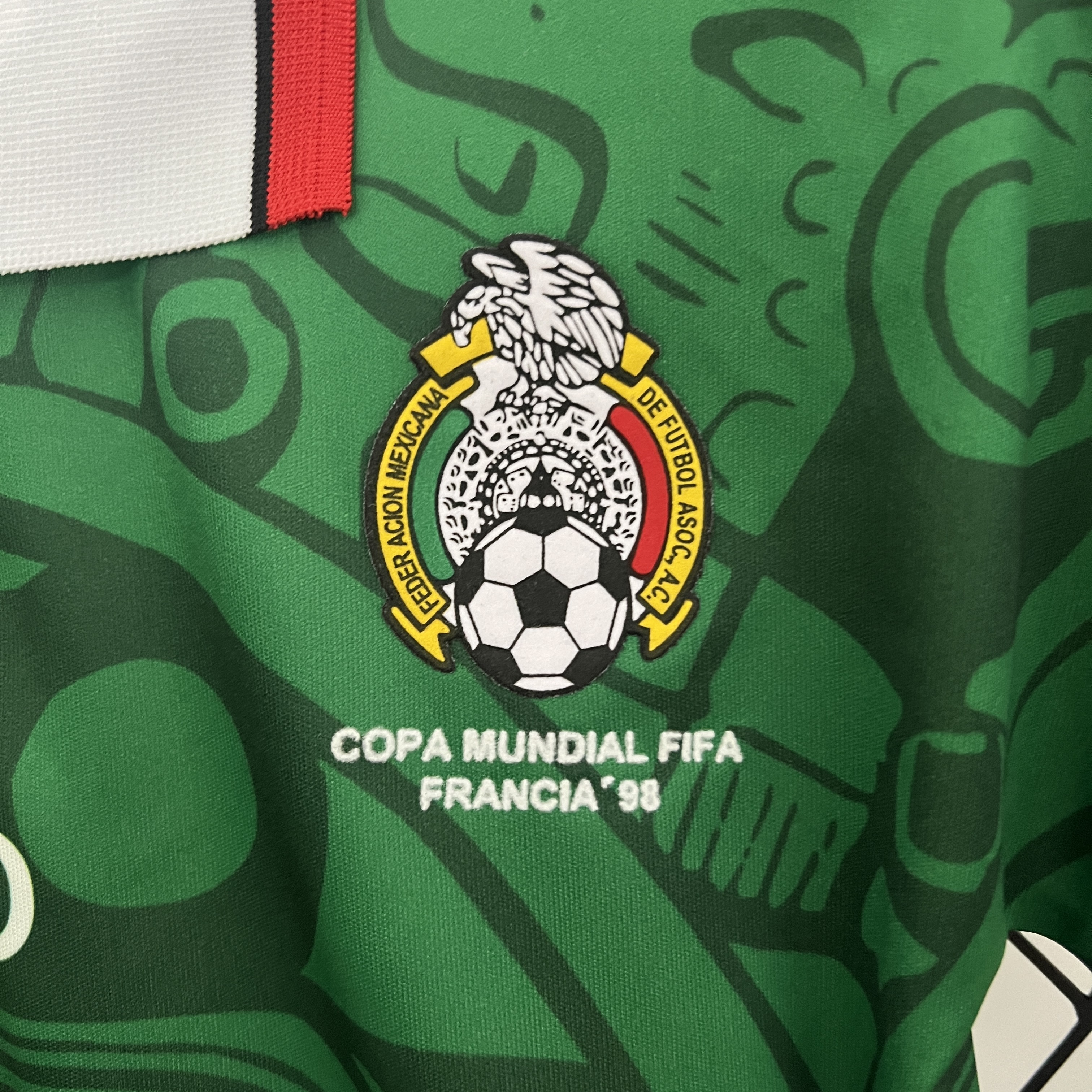 Retro Mexico 1998 Home Stadium Kids Kit - Unitedfutballjersey