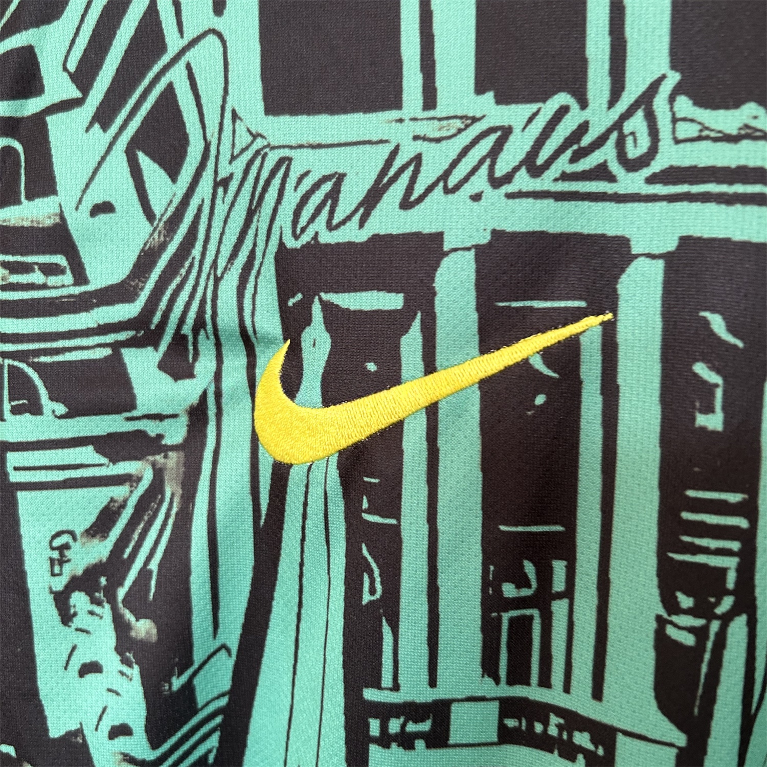 Brazil 2024 Black and Green Church Jersey - Fans Version - Unitedfutballjersey