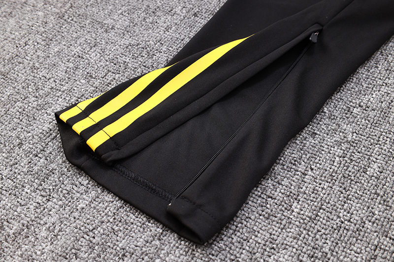 Algeria Olympic TEAM 23-24 Long Sleeve Training Set -Black and White - Unitedfutballjersey