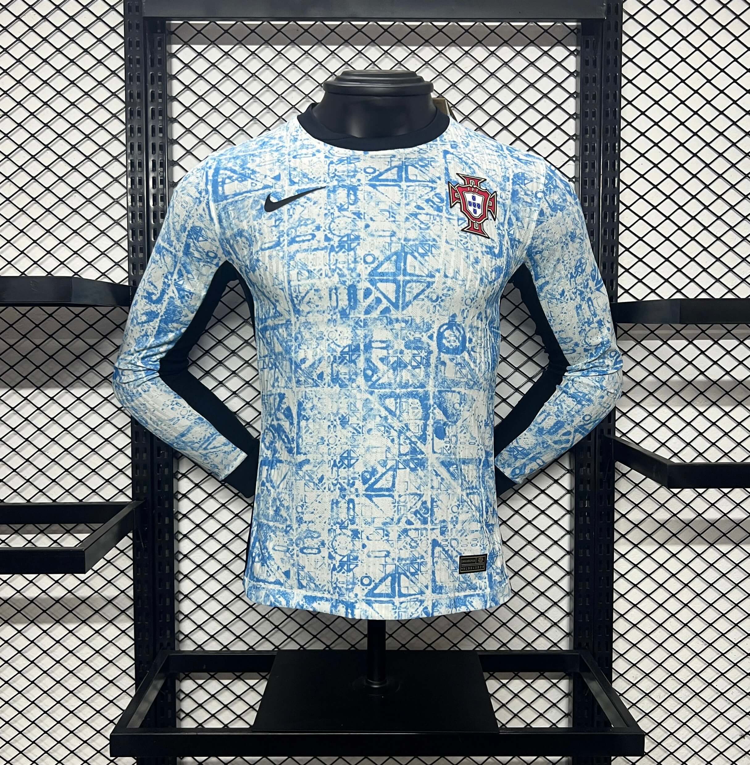 Portugal 2024 Away Long Sleeve Jersey - Player Version - Unitedfutballjersey