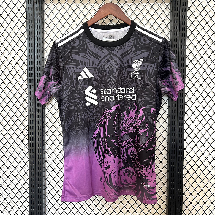 Liver.pool 24-25 Purple Fire Phoenix Special Edition Jersey - Fans Version - Unitedfutballjersey