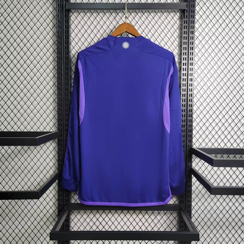 Argentina 3 Stars 22-23 Away Long Sleeve Jersey - Fans Version - Unitedfutballjersey