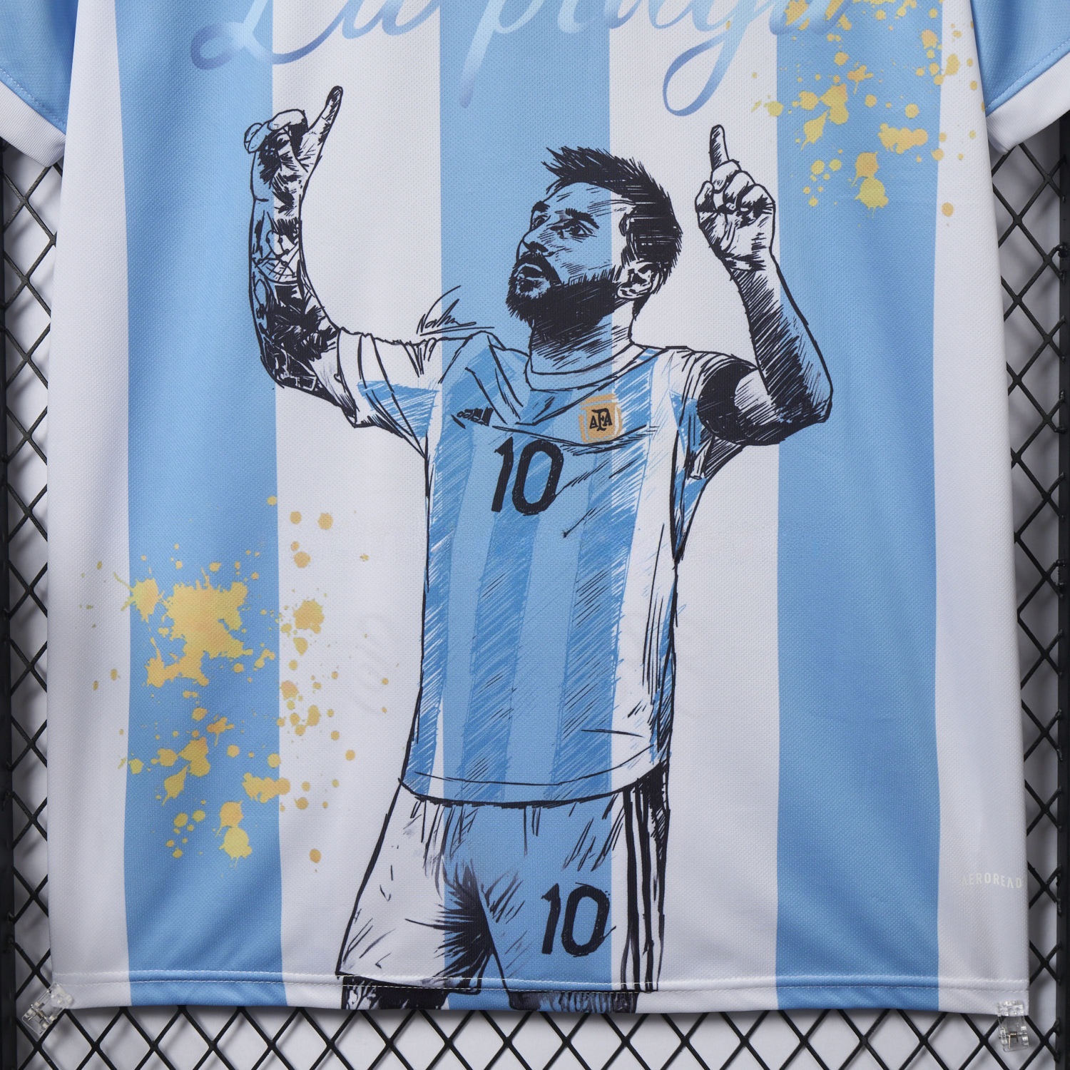 Argentina 25-26 50th Anniversary Messi Graffiti Special Jersey - Fans Version - Unitedfutballjersey