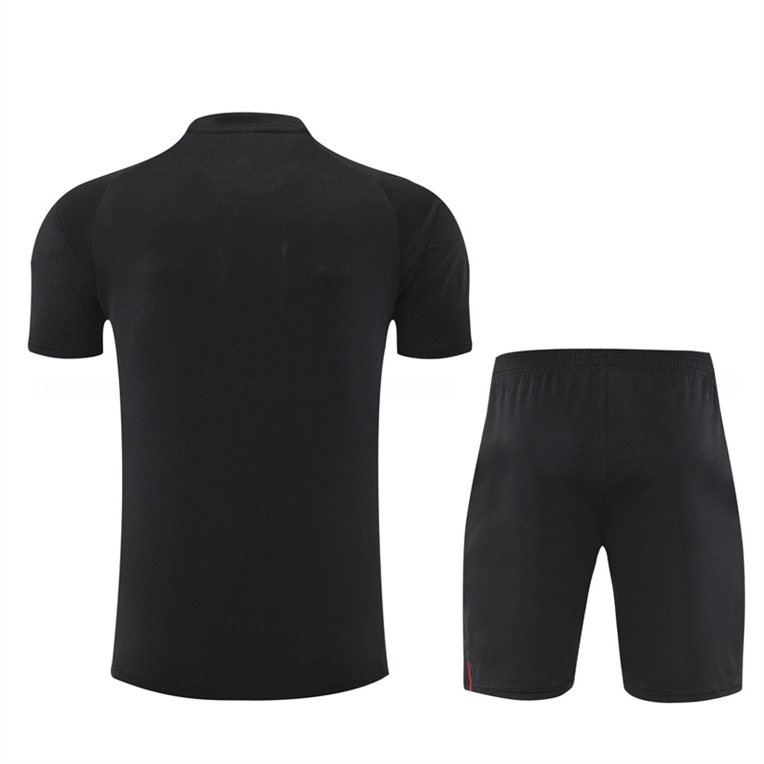 Ajax 25-26 Kids Short-Sleeve Training Set - Black Top and Black Shorts - Unitedfutballjersey