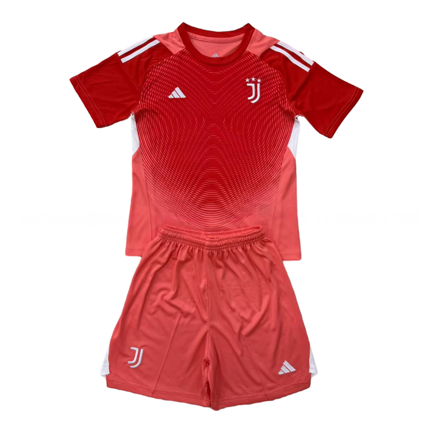 Juventus 25-26 Red Goalkeeper Men's Adult Jersey Set - Fans Version - Unitedfutballjersey