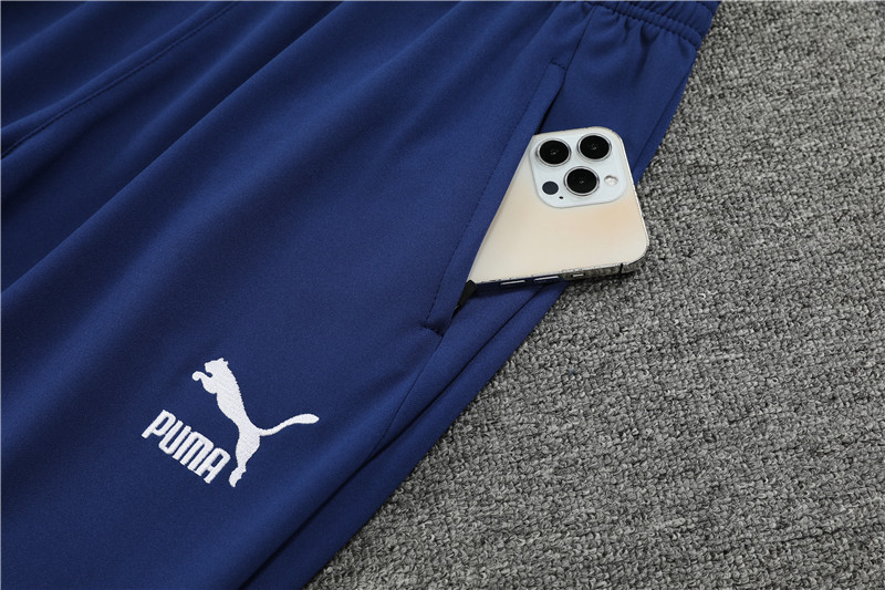 Marseille 23-24 Long Sleeve Training Set -Blue and White - Unitedfutballjersey