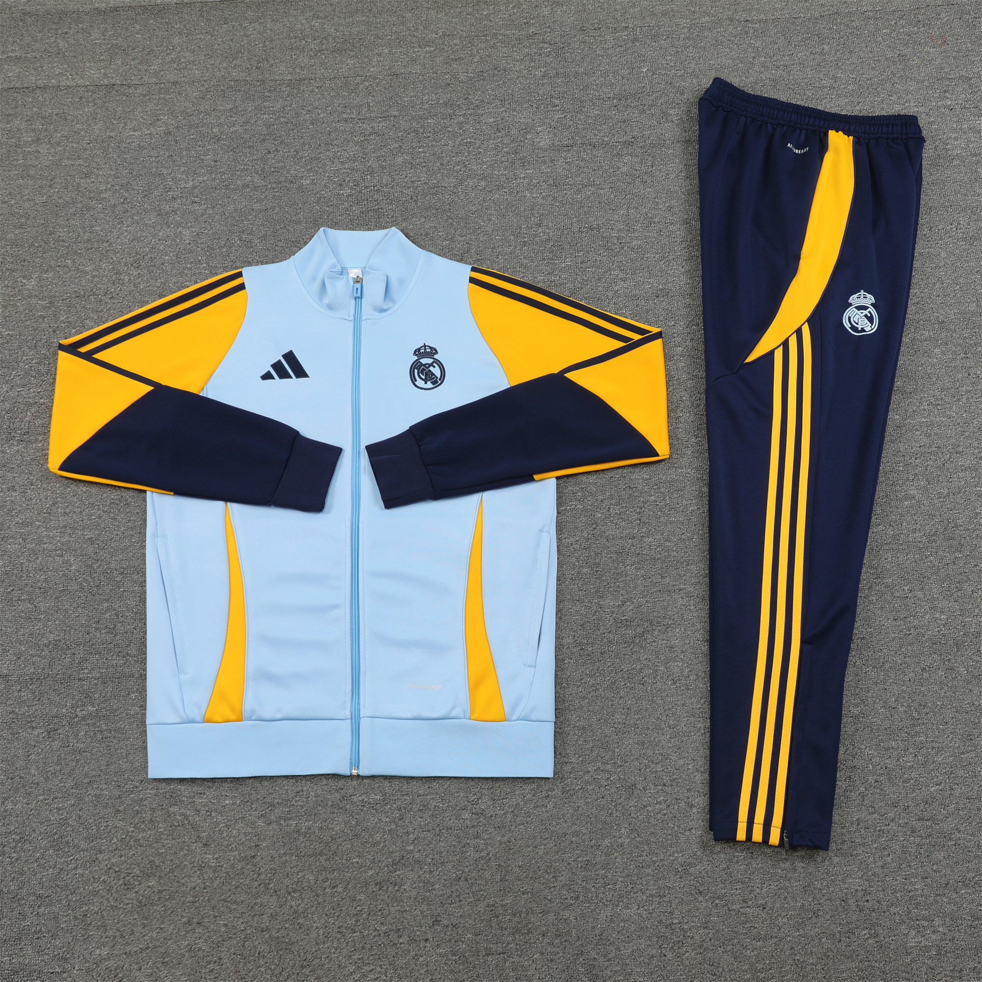 Real Madrid 24-25 Jacket Training Tracksuit - Light Blue - Unitedfutballjersey