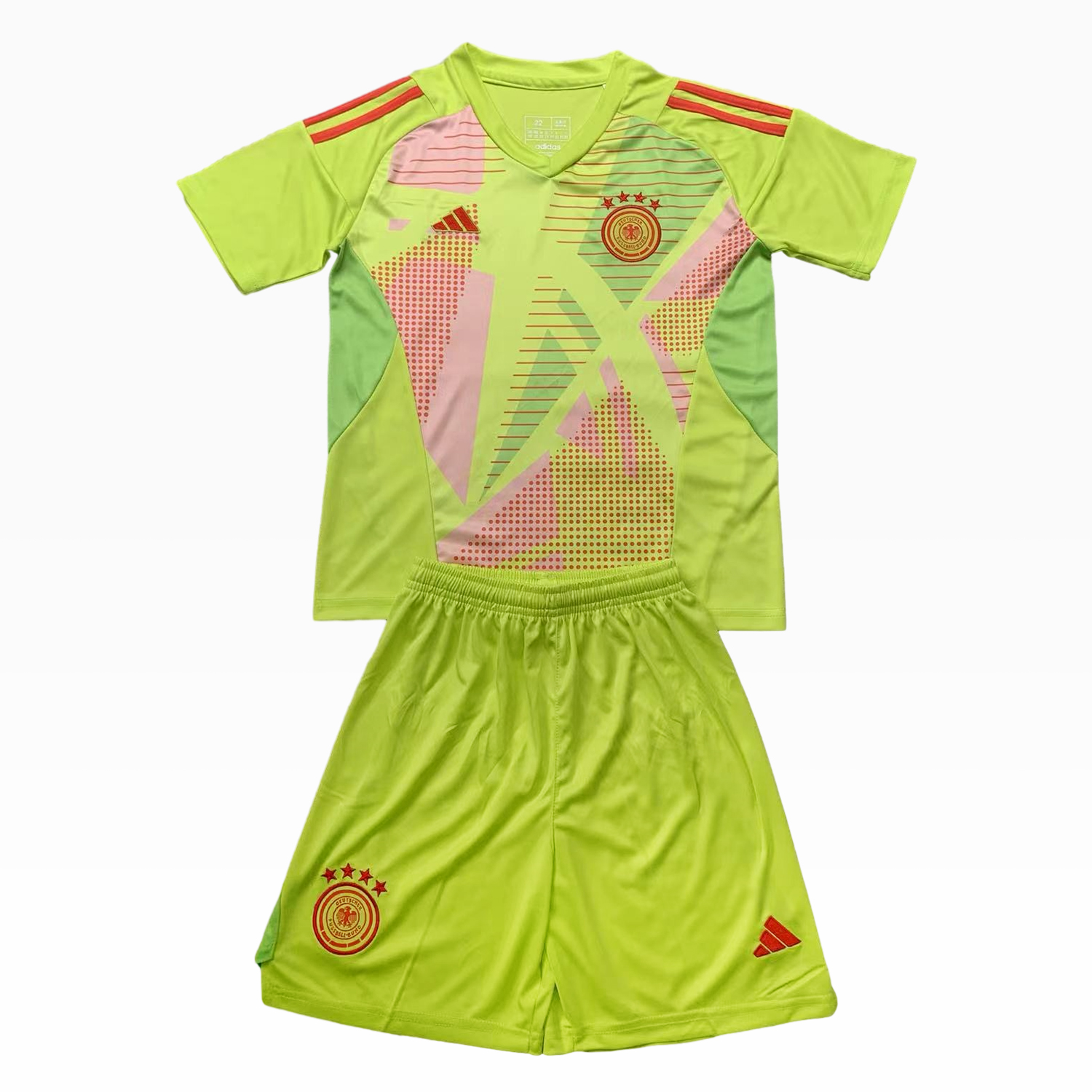 Germany 2024 Green Goalkeeper Kids Kit - Unitedfutballjersey