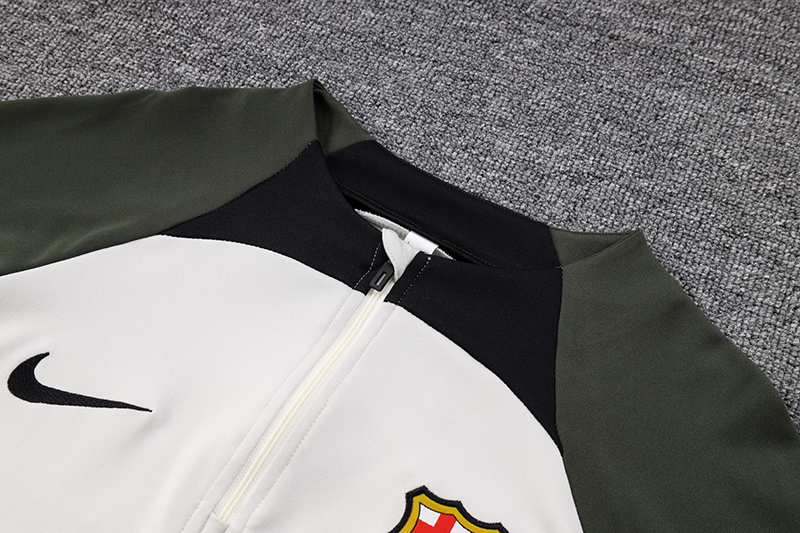 B.A.R.S.A 23-24 Long Sleeve Training Set -Light Gray - Unitedfutballjersey