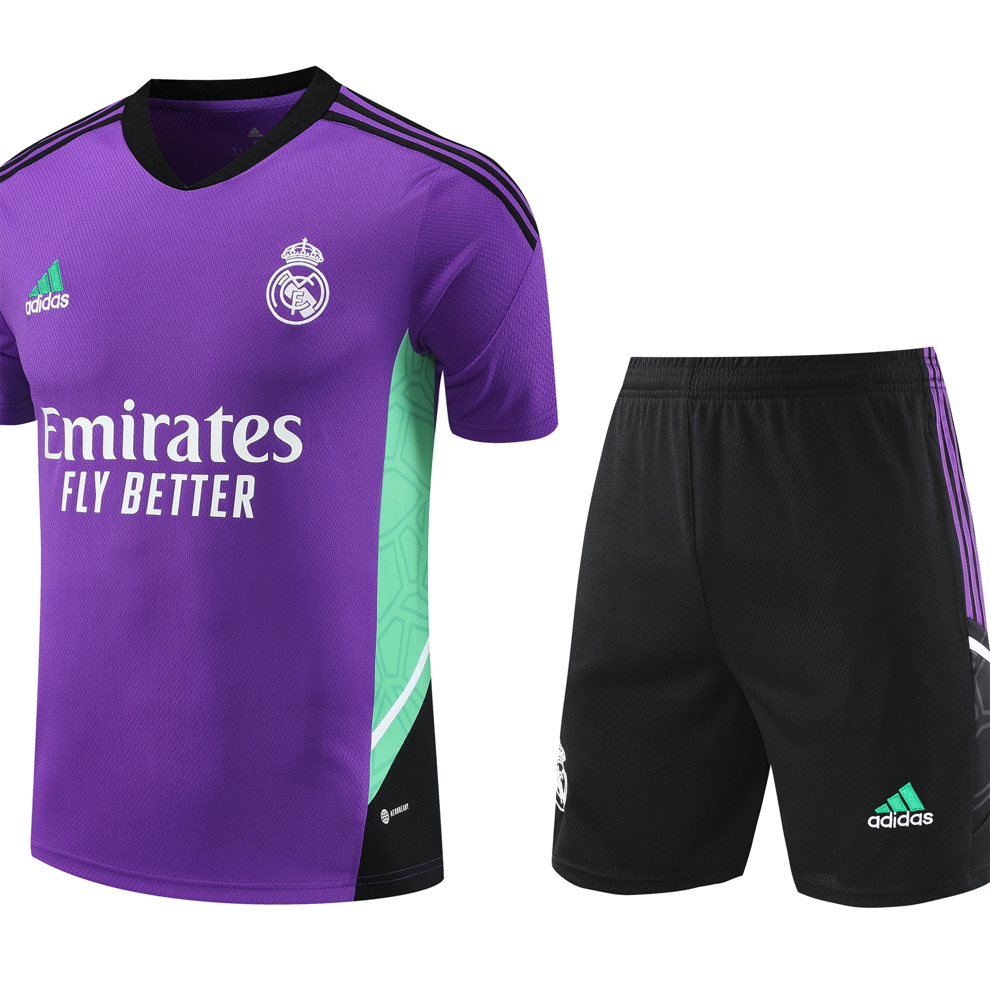 Real Madrid 23-24 Short-Sleeve Training Set - Purple - Unitedfutballjersey