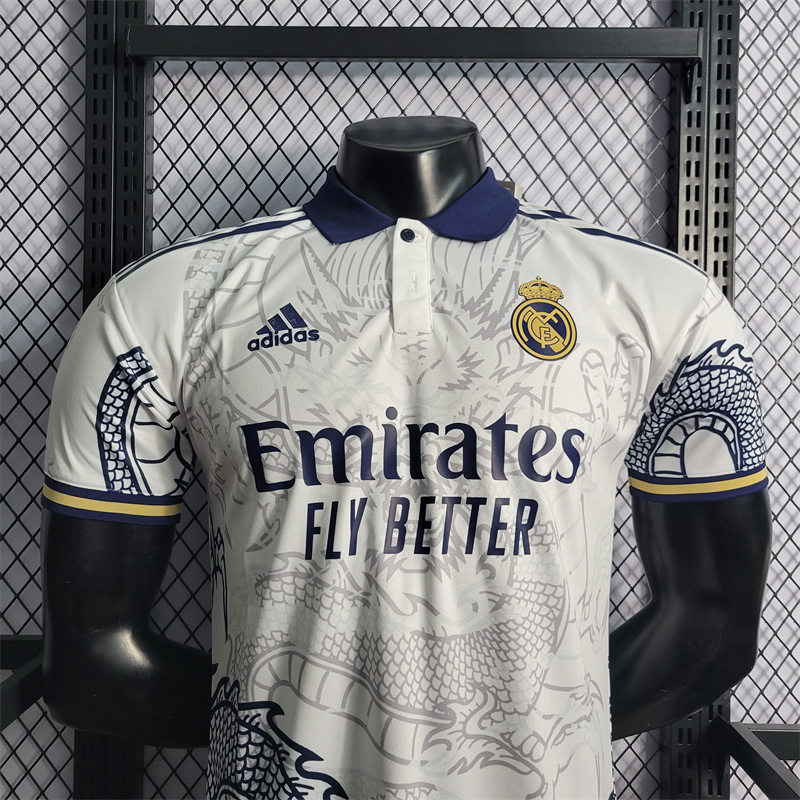 23/24 Real Madrid White Dragon Jersey - Player Version - Unitedfutballjersey