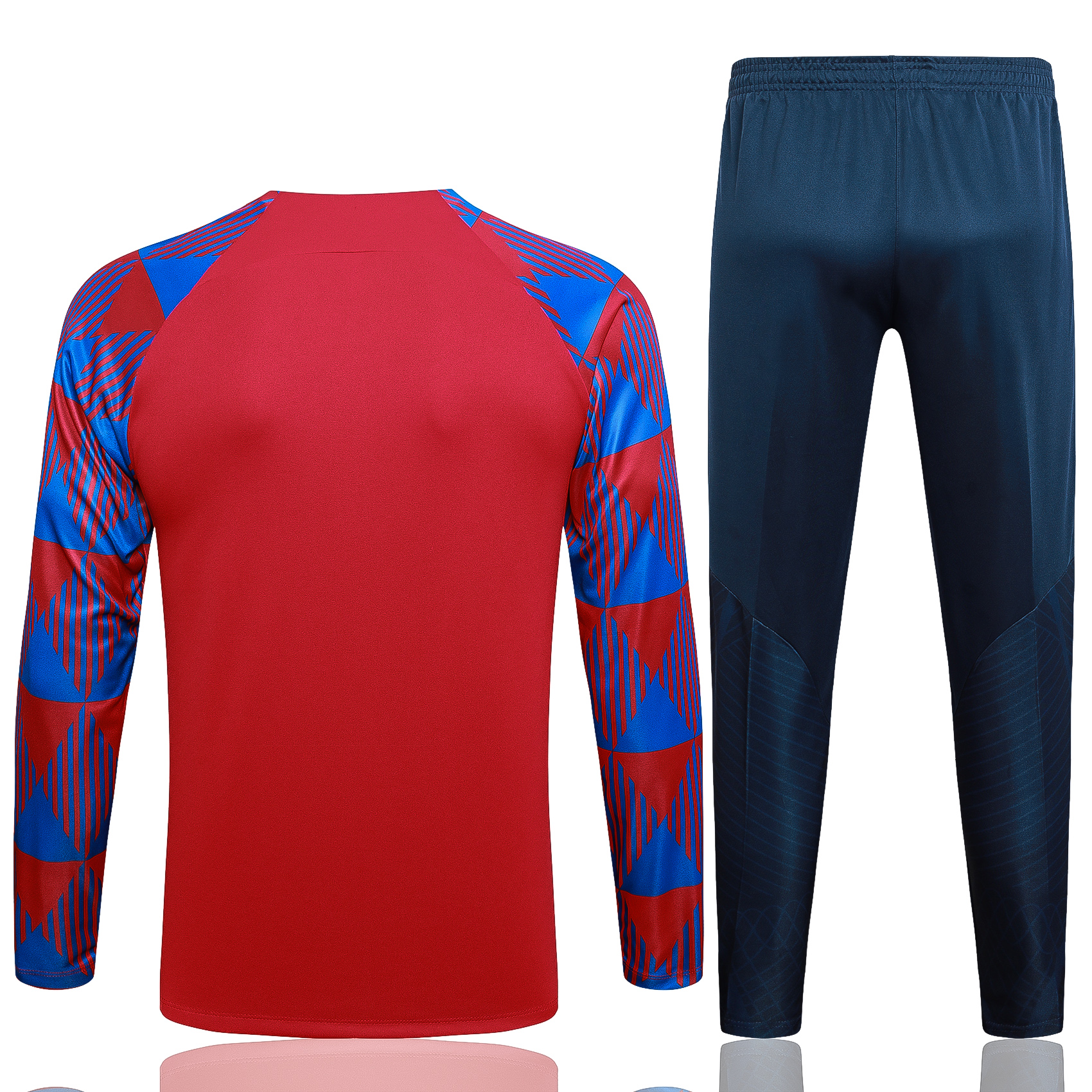 B.A.R.S.A 23-24 Long Sleeve Training Set - Red - Unitedfutballjersey