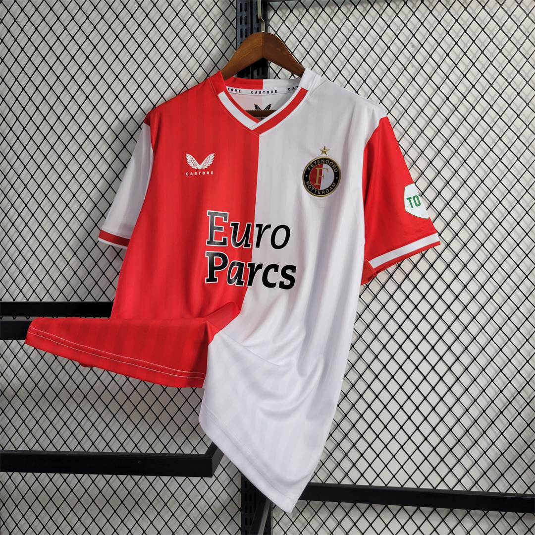Feyenoord 23-24 Home Stadium Jersey - Fans Version - Unitedfutballjersey