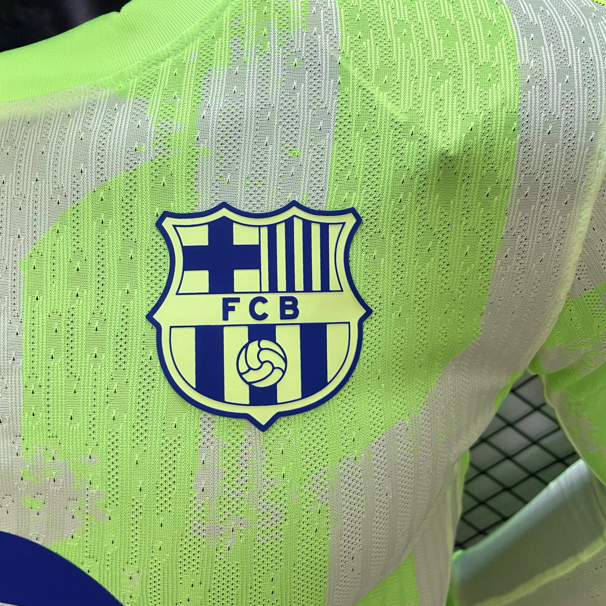 B.A.R.S.A 24-25 Third Long Sleeve Jersey with Big Logo - Player Version - Unitedfutballjersey