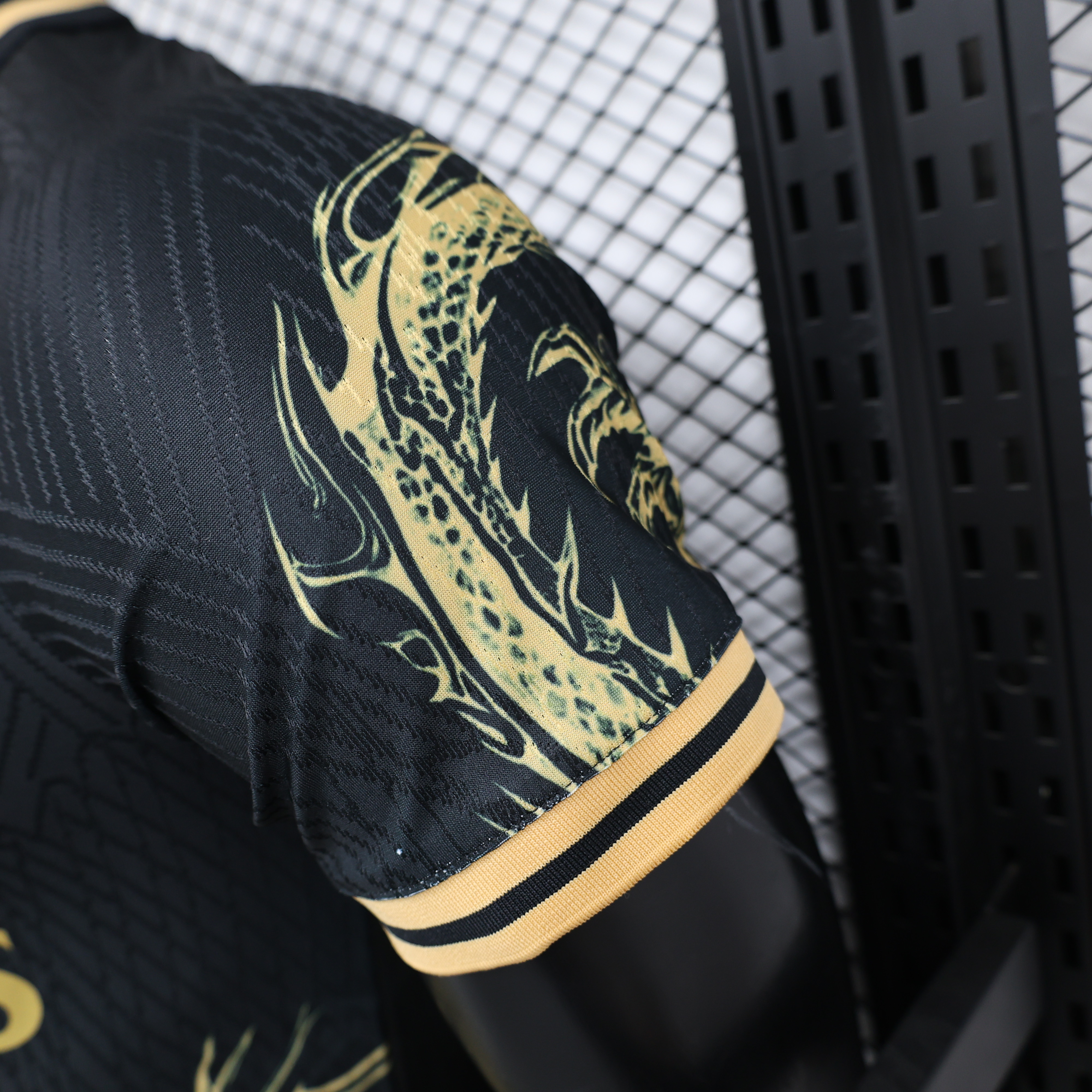 Real Madrid 24-25 Black & Golden Loong Special Edition Jersey - Player Version - Unitedfutballjersey