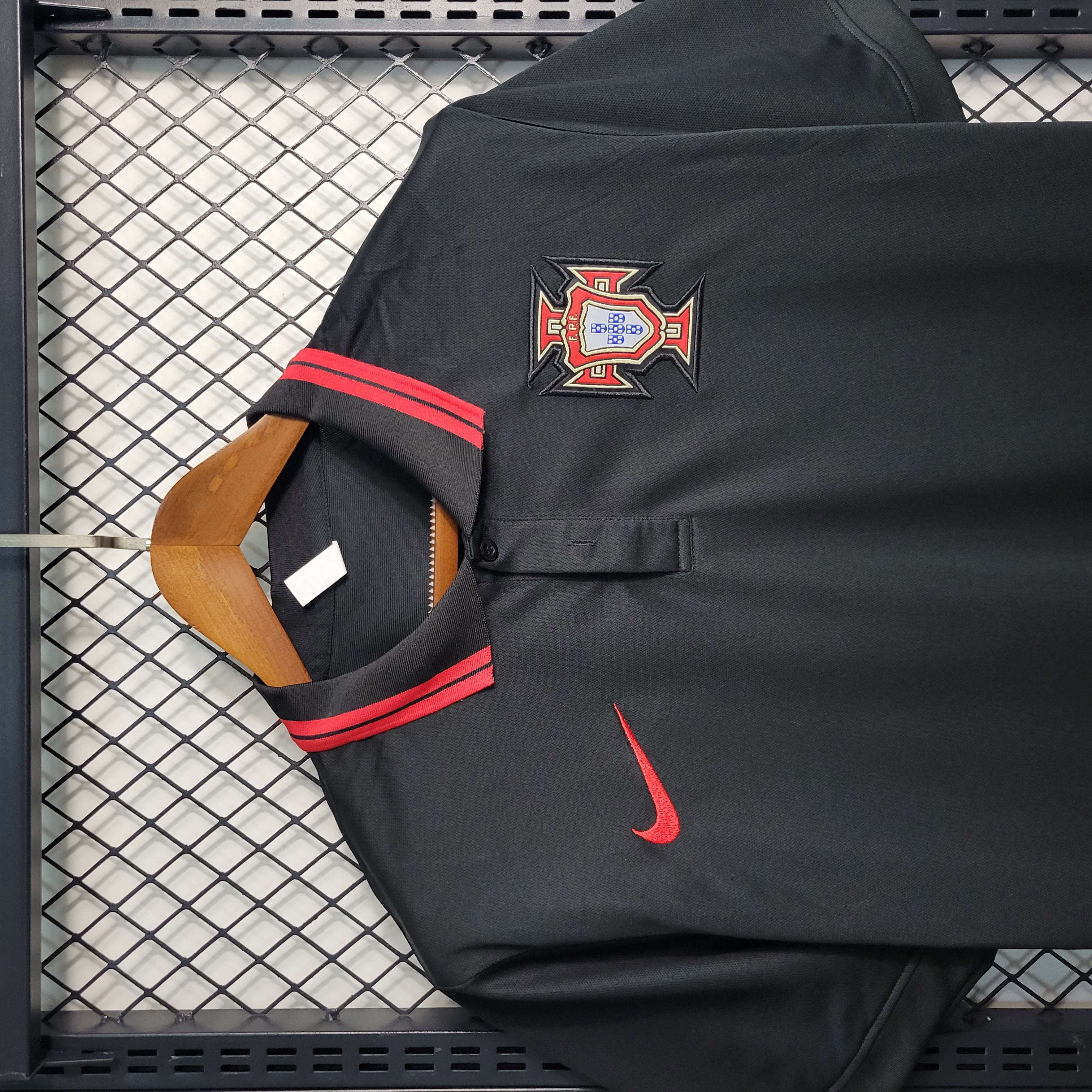 Portugal 23-24 Black Polo Shirt - Unitedfutballjersey