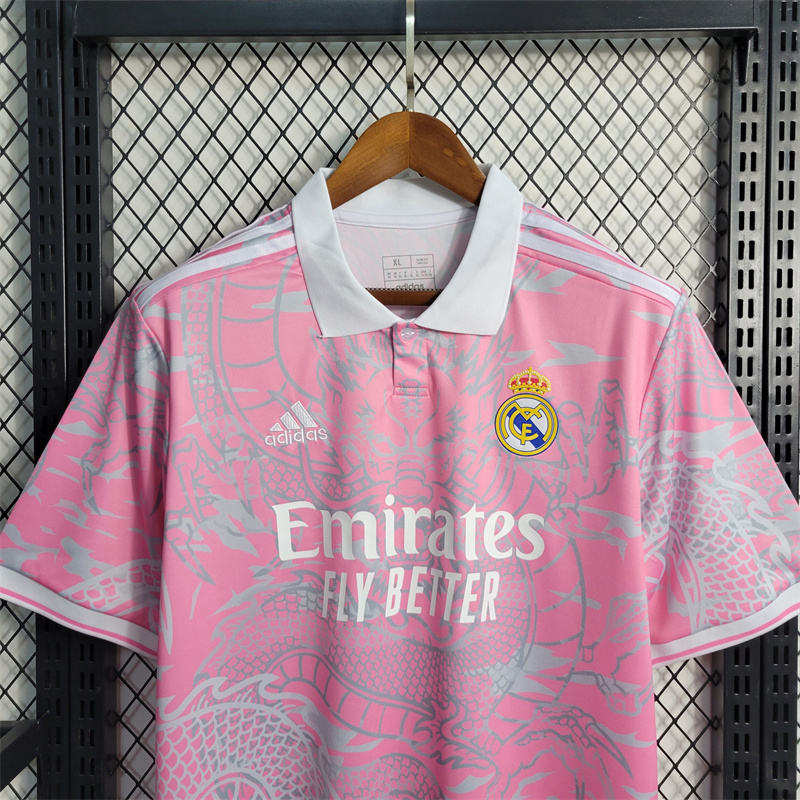 23/24 Real Madrid Dragon Pink Jersey - Fans Version - Unitedfutballjersey