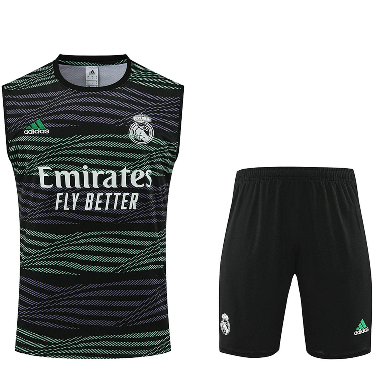 Real Madrid 23-24 Striped Training Vest Suit - Unitedfutballjersey