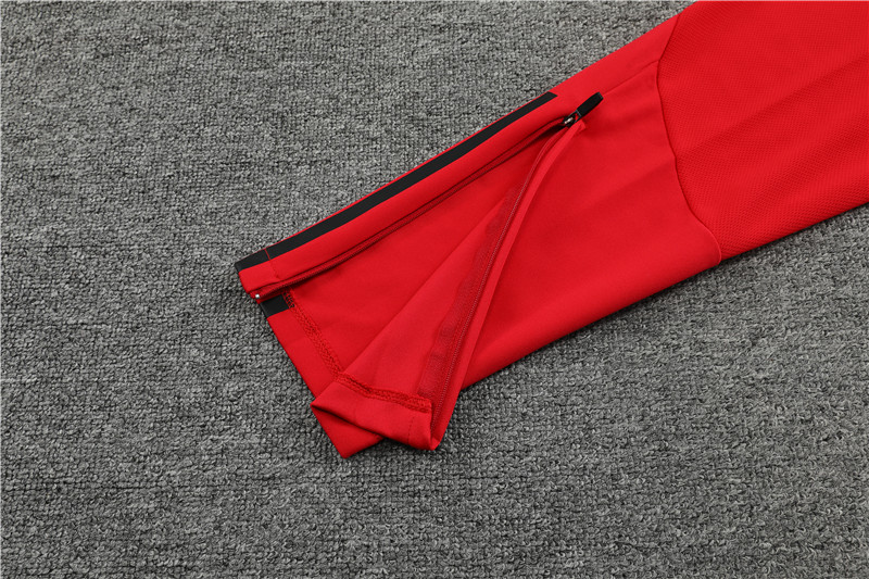 Flamengo 23-24 Long Sleeve Training Set -Red - Unitedfutballjersey