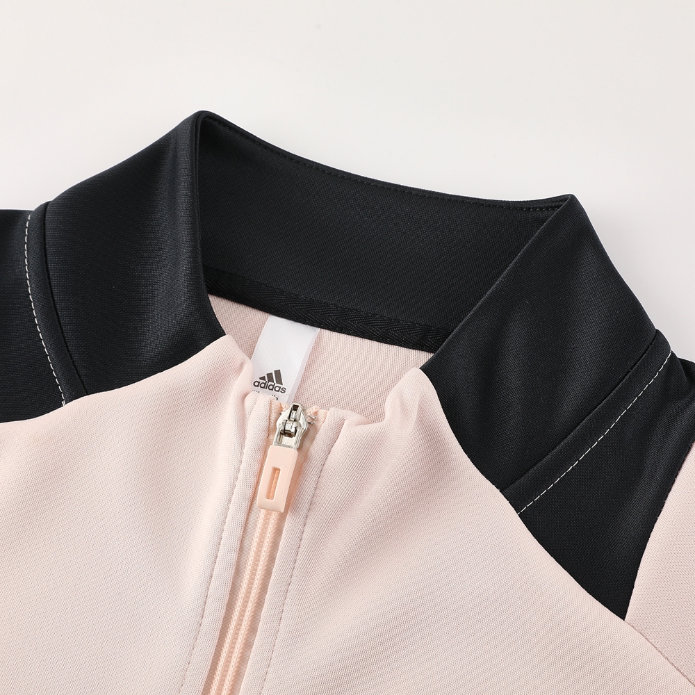 Real Madrid 24-25 Jacket Training Tracksuit - Light Pink Top and Deep Grey Pants - Unitedfutballjersey