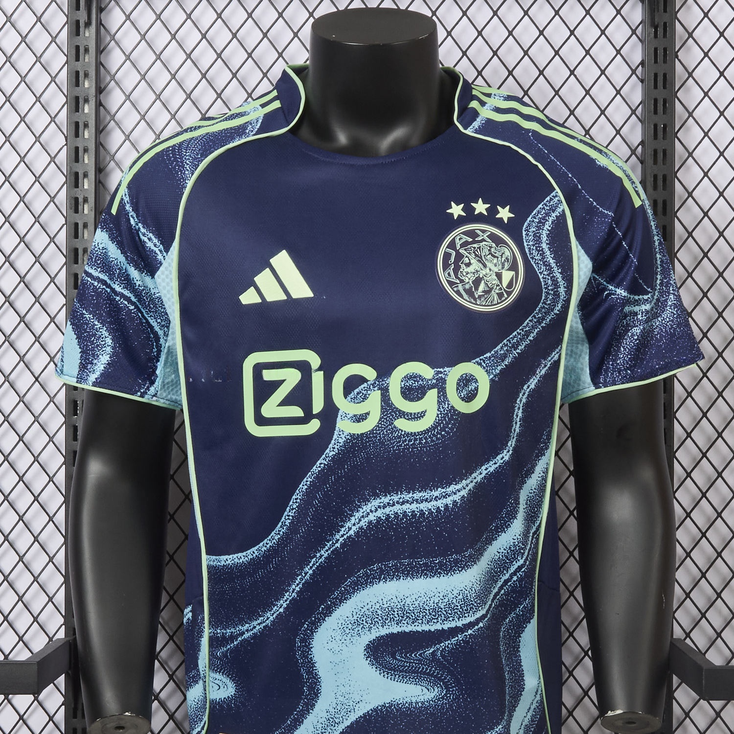 Ajax 25-26 Away Deep Blue Jersey - Player Version - Unitedfutballjersey