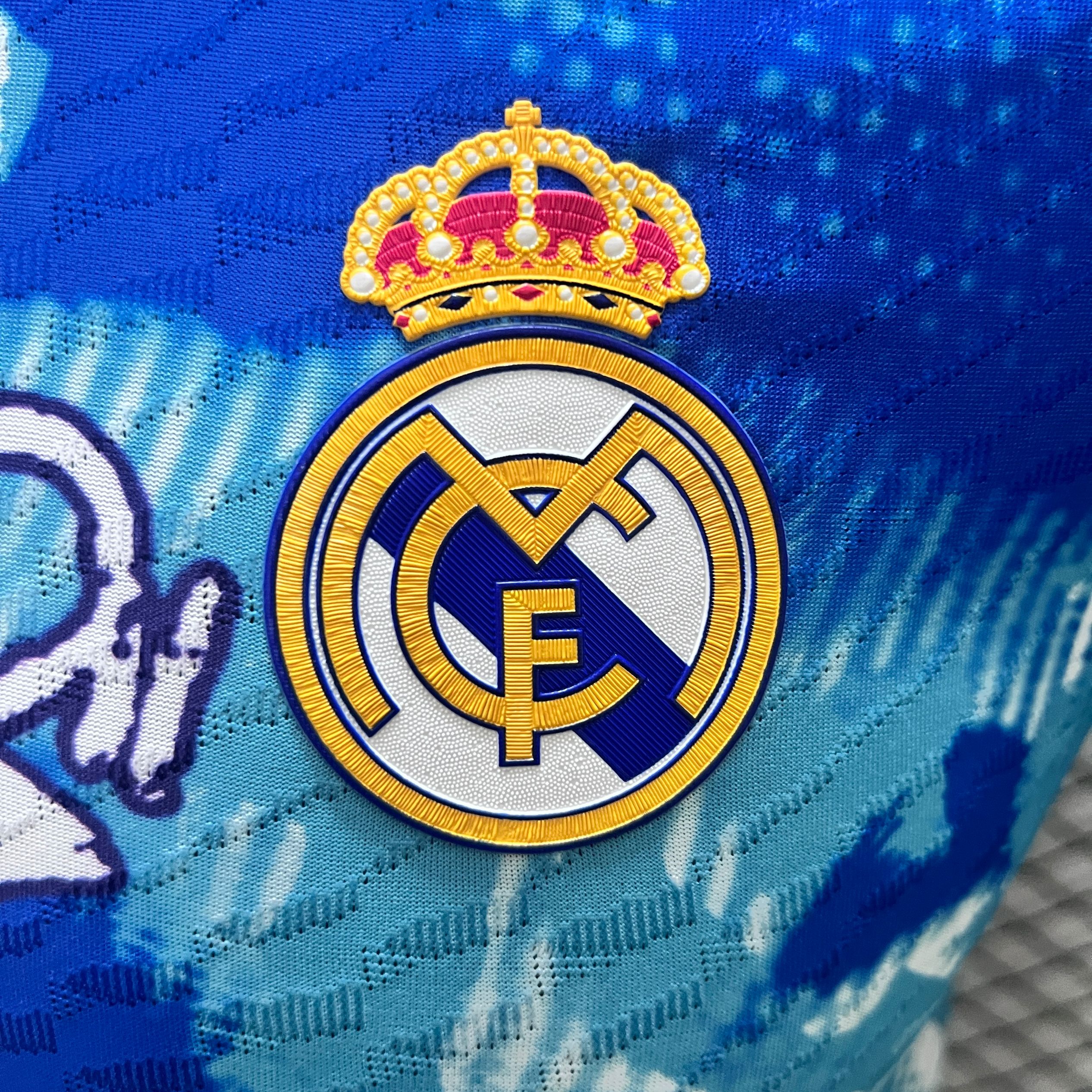 Real Madrid 24-25 Blue Watercolor Special Edition Jersey - Player Version - Unitedfutballjersey